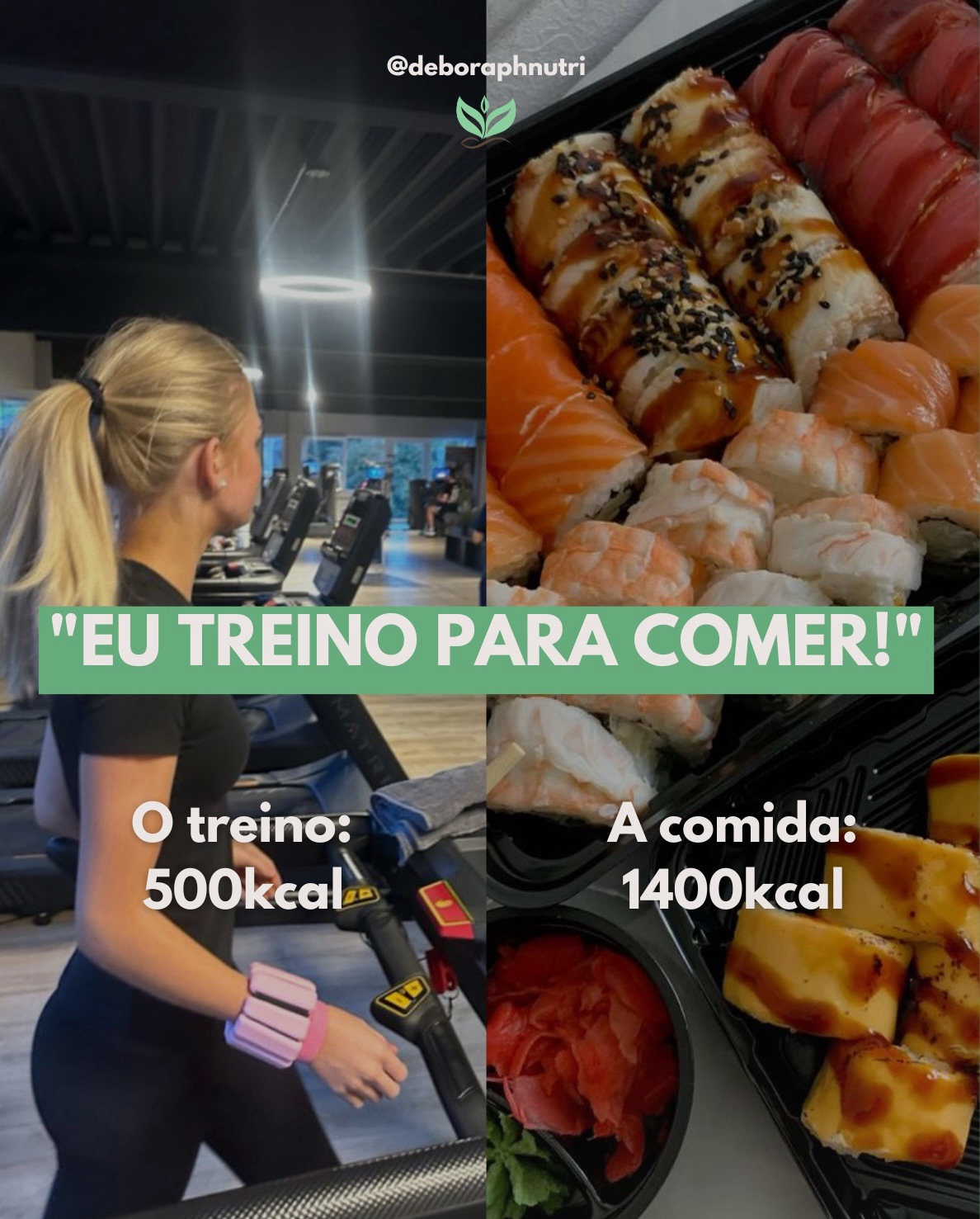 “Eu treino para comer” 🍕
“Eu treino para beber” 🍹
O problema não é comer.
Nem beber.
É achar que o treino compensa qualquer excesso.
Treino gasta energia.
Alimentação constrói resultado.
👉 Sem equilíbrio, a conta não fecha.
Salve esse post e marque alguém que precisa ver isso hoje 💬💪
#nutricao #equilibrioalimentar #resultadosreais