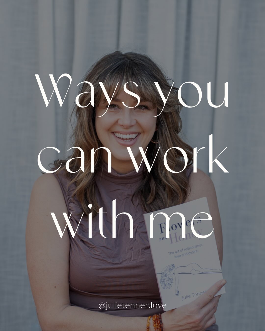 If you’re here, chances are you’re craving more - more connection, more softness, more desire, more of you inside the relationships and life you love.
𝘏𝘦𝘳𝘦’𝘴 𝘸𝘩𝘦𝘳𝘦 𝘺𝘰𝘶 𝘤𝘢𝘯 𝘣𝘦𝘨𝘪𝘯.
𝗙𝗿𝗲𝗲 𝗥𝗲𝘀𝗼𝘂𝗿𝗰𝗲𝘀
Start with what’s free. I have a whole library of tools, guides, and audios for individuals and couples - designed to help shift stuck dynamics, reconnect you to your body, and open new possibilities in love and intimacy.
Head to my website to explore.
𝗙𝗿𝗲𝗲 𝗖𝗹𝗮𝗿𝗶𝘁𝘆 𝗖𝗮𝗹𝗹
Not sure where to start, or even if I’m the right fit?
Book a free 15-minute chat. No pressure - just clarity.
Link in bio.
𝗡𝗼𝘂𝗿𝗶𝘀𝗵𝗶𝗻𝗴 𝘁𝗵𝗲 𝗠𝗼𝘁𝗵𝗲𝗿 𝗣𝗼𝗱𝗰𝗮𝘀𝘁
1M+ downloads and the conversations you actually want to have - about motherhood, identity, long-term love, sex, resentment, repair, and everything in between.
Find it wherever you listen to your podcasts.
𝗠𝘆 𝗕𝗼𝗼𝗸 - 𝗙𝗹𝗼𝘄𝗲𝗿𝘀 & 𝗛𝗼𝗻𝗲𝘆
The art of relationship, love and desire.
A beautifully simple explanation of masculine and feminine energy and how it shapes your relationship.
With practical tools to bring back softness, aliveness, attraction, and connection.
A love letter, guidebook, and mirror.
Available wherever you buy books online or on Audible.
𝟭:𝟭 𝗧𝗵𝗲𝗿𝗮𝗽𝘆 + 𝗖𝗼𝗮𝗰𝗵𝗶𝗻𝗴
For individuals and long-term couples who love each other but feel stuck in “roommate mode.”
Together we work to shift out of emotional shutdown and back into connection, desire, and partnership.
Work with me online from anywhere, or in person in Frankston.
𝗛𝗼𝗻𝗲𝘆 𝗖𝗹𝘂𝗯
Daily support. Tools that land. Women who get it.
Inside Honey Club you’ll find:
– Coaching and guidance from me
– A library of embodiment, intimacy and relationship resources
– A community of women walking this path with you
– A soft place to land when life feels hard
And it’s priced to make saying yes an easy one.
𝗟𝗶𝗻𝗸𝘀 𝘁𝗼 𝗲𝘃𝗲𝗿𝘆𝘁𝗵𝗶𝗻𝗴 𝗮𝗿𝗲 𝗶𝗻 𝗺𝘆 𝗯𝗶𝗼.
You’re not too much.
You’re not too late.
You’re right on time.
#julietenner #relationshiptherapy #intimacycoach #somaticsexology #marriagetherapy