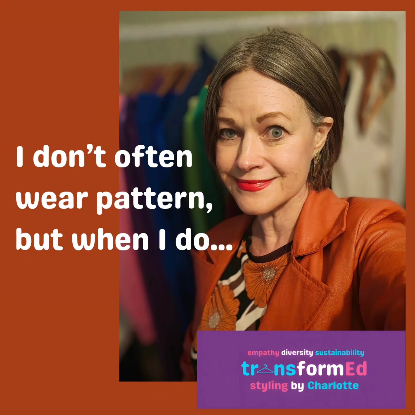 I don't often wear pattern, letting the impact of an outfit come through colour. When I do wear pattern - as today - I dress like a 1970s bathroom! This dress is in a richer, more muted autumnal palette than the colours I usually wear but I think the pattern more than makes up for it! I added my favourite copper faux leather trench. Even if you've had a colour analysis and/or know your go-to styles, nothing's set in stone so have fun mixing things up a bit as I did today.
Trench @oestlondon
Boots preloved
Dress old
#personalstylisthull #styletips #mybestcolours #colouranalysishull