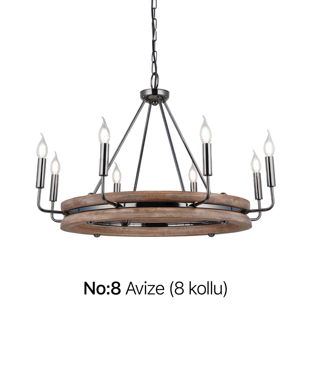 No:8 Avize (8 kollu)
Daha fazlası için online mağazamızı ziyaret edin. #dgaraj