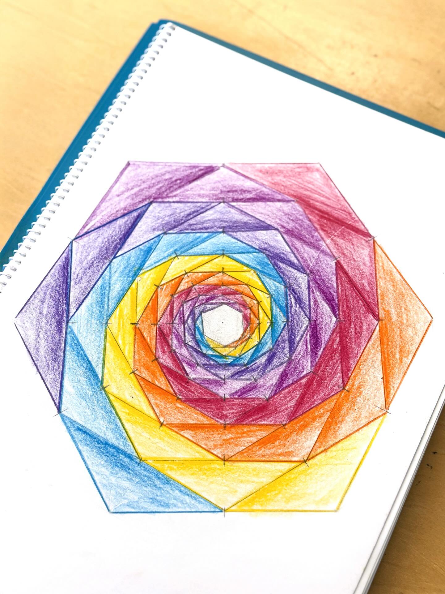 📐❄️🌼From honeycombs to snowflakes, our sixth graders began by discovering the geometry hidden in nature. This block marked a shift from freehand sketching to the disciplined work of the compass and straightedge. With these tools, students tackled daily challenges - bisecting lines, copying angles, and constructing intricate forms. Each form was thoughtfully shaded with carefully chosen colors, revealing that when patience meets accuracy, beauty appears.✨
Photo credit: Annette C.
#ECS #eastsidecommunityschool #waldorf #mathisbeautiful #gradesix