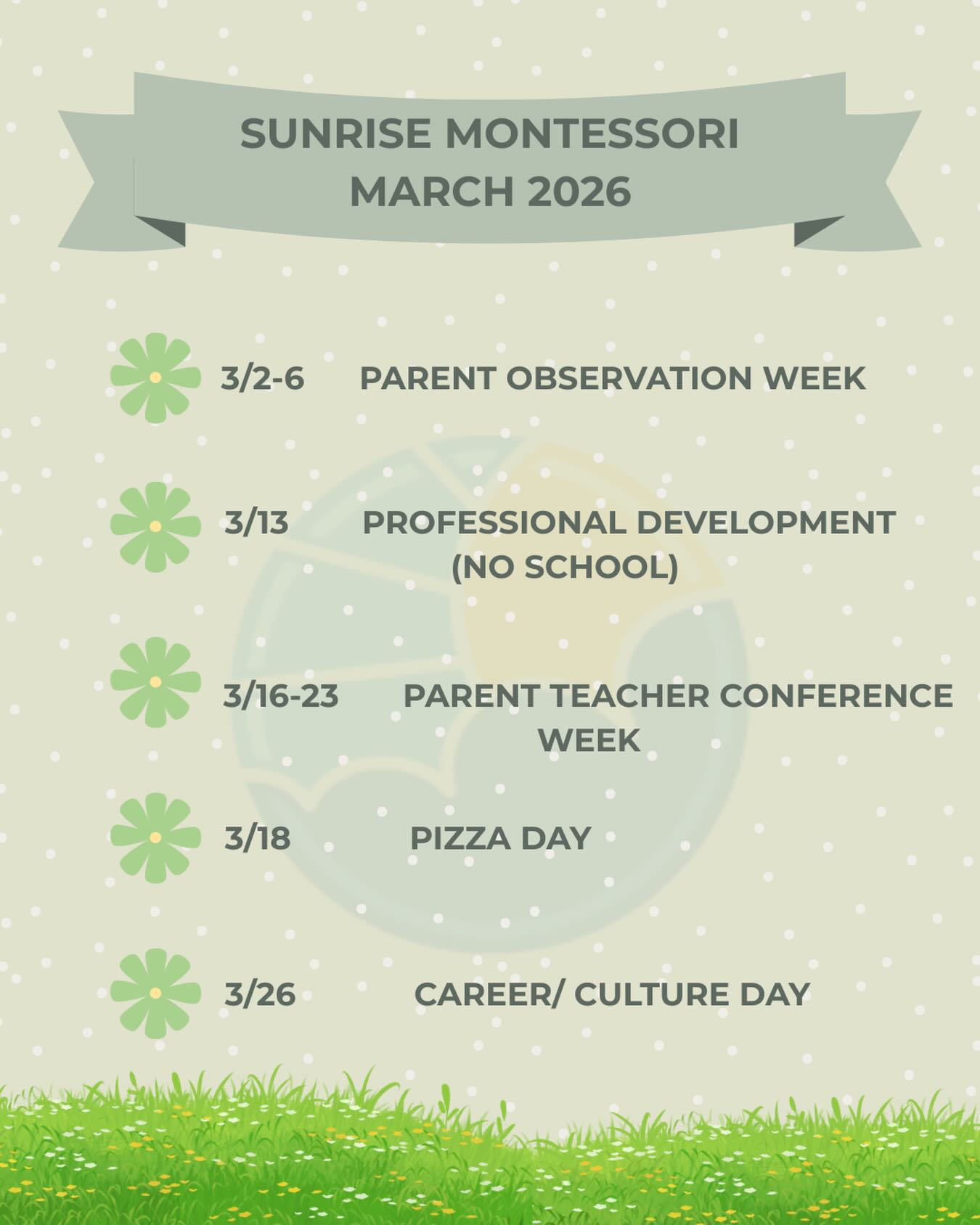 Hello! March! 🍀
#sunrisemontessorinatick #march #marchevent