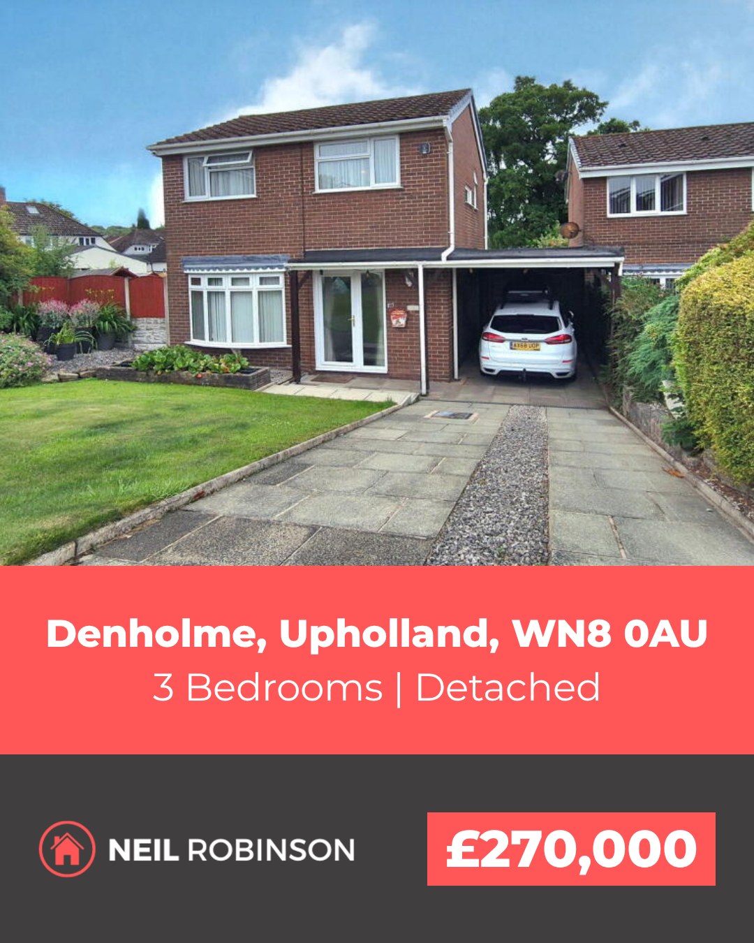 ✨ Featured Property For Sale ✨
📍 Denholme, Upholland, WN8 0AU
🏠 3 Bedroom, Detached. £270,000
This three bedroomed detached house is positioned on a desirable corner plot within a popular and well-established residential area.
◾ Three bedroom detached house on a corner plot
◾ Situated in a popular and well-established residential area
◾ Spacious through lounge and dining room
◾ Fitted kitchen with access to sun room
◾ Bright sun room overlooking the rear garden
◾ Fitted bathroom with separate WC
◾ Gas central heating and uPVC double glazing
◾ Open plan front garden with driveway
◾ Useful car port for off-road parking
◾ Large rear garden with paved patio area
For more information please visit our website or contact us via:
📍 | Orrell Office
📞 | 01695 355120
🌎 | www.neilrobinson.co.uk
🖥 | https://rightmove.co.uk/properties/164247197#/?channel=RES_BUY