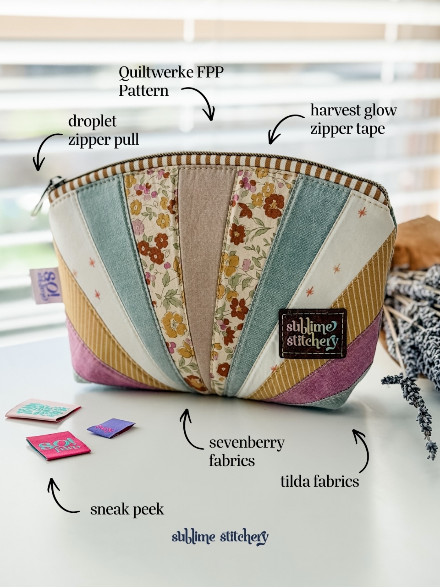 Hi Friends! Something fun is coming to the shop on Sunday 🎉 Sneak Peek above 👆
Plus, grab @quiltwerke Steffi’s new pattern - VersaTile - these foundation paper pieced panels can be used in zipper pouches, bags, quilt blocks, or as striking feature panels in larger projects. The pattern contains 6 different patterns, each in 2 block sizes 🥳
The pattern is written in German and does not include step-by-step paper piecing instructions - but please don’t let this stop you! If you’re already comfortable with FPP, you can simply print the templates and start sewing straight away. If you’d like help reading the written sections, you can easily use the free Translate App to scan the on-screen PDF or a printed copy.
VersaTile is a brilliant option for confident FPP sewists who love precision and creative flexibility.
#wovenlabels #sublimestitcherywovenlabels