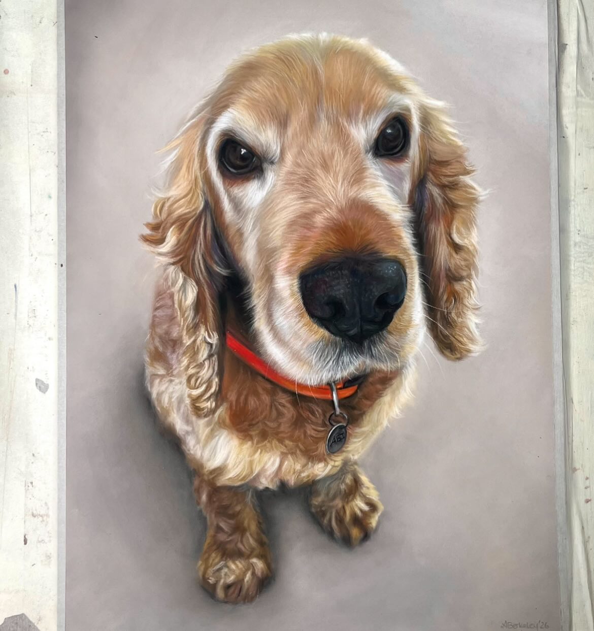 Abi â¨
đ¨ PUBLIC SERVICE ANNOUNCEMENT:
When ordering a Pet Portrait, it is now COMPULSORY to send me a zoomed image of their fluffy nose. No exceptions, no excuses.
Swipe to see this little lady framed..
#petpainting #petportrait #cutefluffynoses