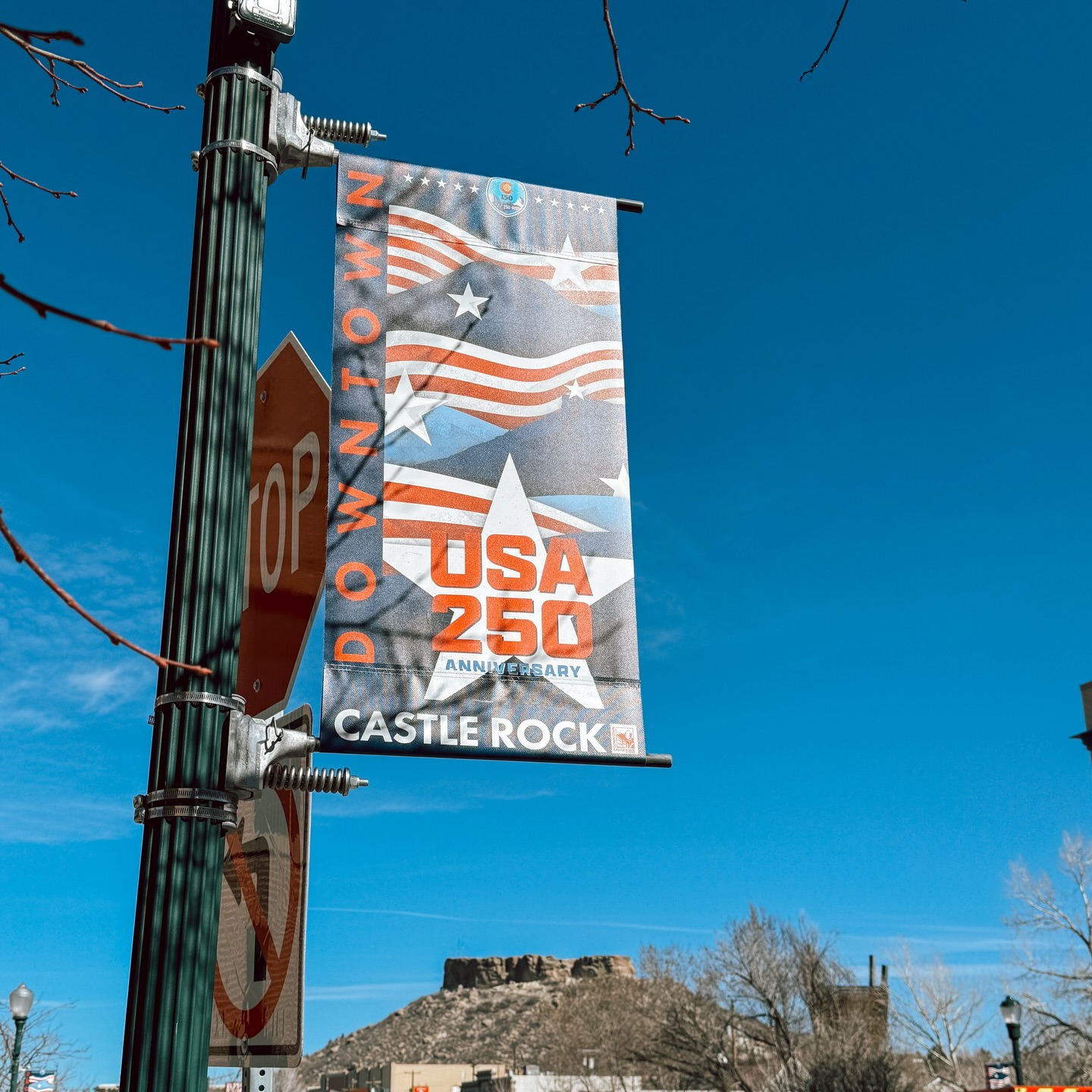 Have you seen our new banners in Downtown Castle Rock? 🇺🇸
2026 is a big year, marking 150 years since Colorado’s statehood and 250 years since the signing of the Declaration of Independence ❤️🤍💙
Stay tuned as we continue to celebrate throughout the year! 🎇
#america250 #colorado150 #downtowncastlerock #castlerockcolorado