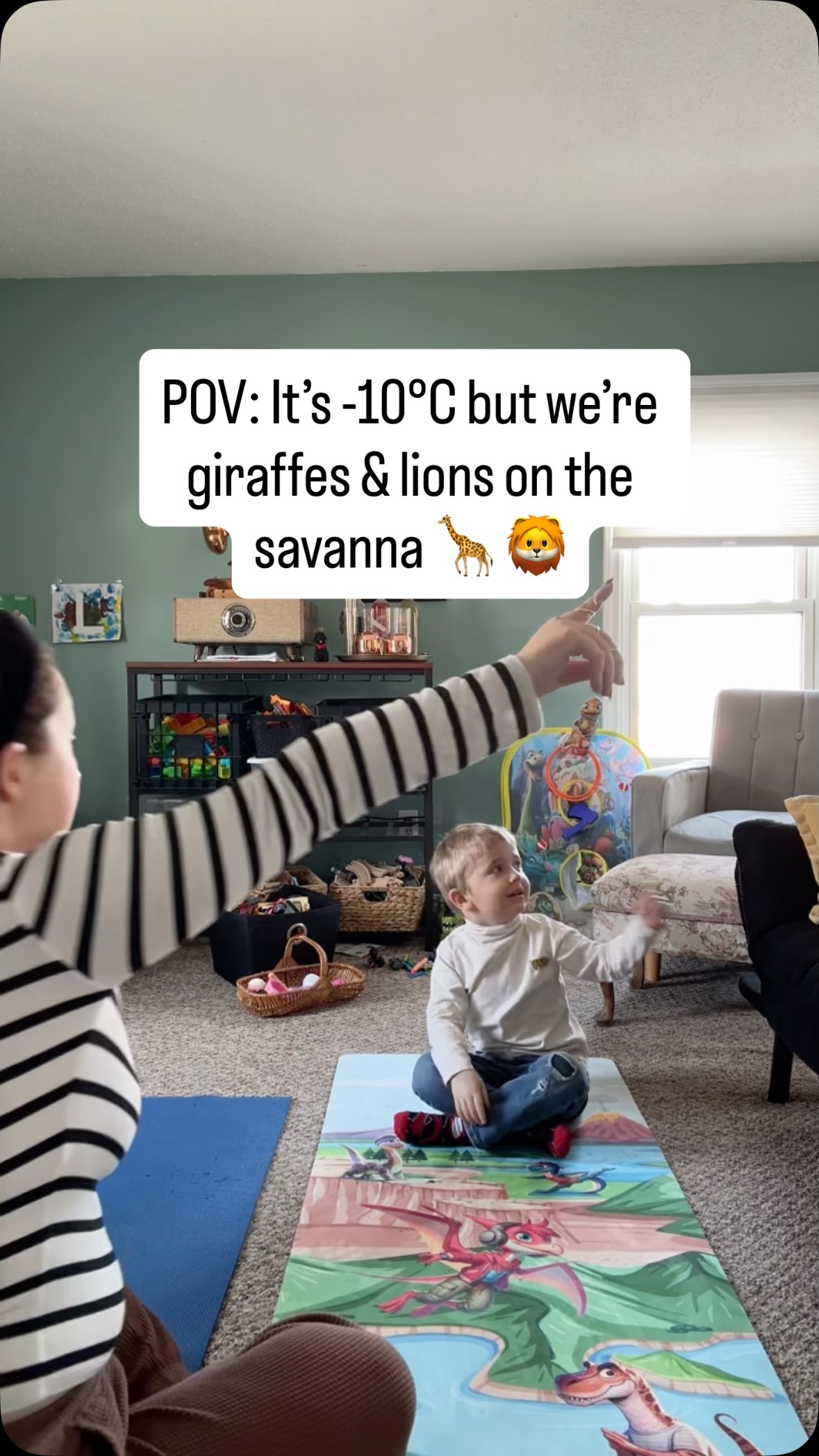 If you’re waiting for kids yoga to look serene…
this is your sign. Sometimes regulation looks like roaring, being silly, and falling off the mat. 🐆✨
Still medicine, and time connecting together 💓
Last week I taught this safari yoga class at the daycare I teach at, and also came in handy for some weekend yoga with my kiddo too. We took a plane, a jeep, put on our sunscreen, and then saw a giraffe- elephant- cobra- lion & hippo on our adventure! 🐍🦛 🐘
Getting kiddos into their body doesn’t need to be quiet and still, but it can still include breathing, playful movement, imagination, moving their emotions, and connection together 🌿 and combating those winter blues. Even as a parent I get to do some movement as well when he wonders off on his hippo path lol
That’s a win in my books, and getting to see my sons imagination blossom is my fav part of yoga time together 💓
Save for your next kids yoga inspo!
#kidsyoga #kidsplay #kidsplayideas #movementismedicine #familyyoga