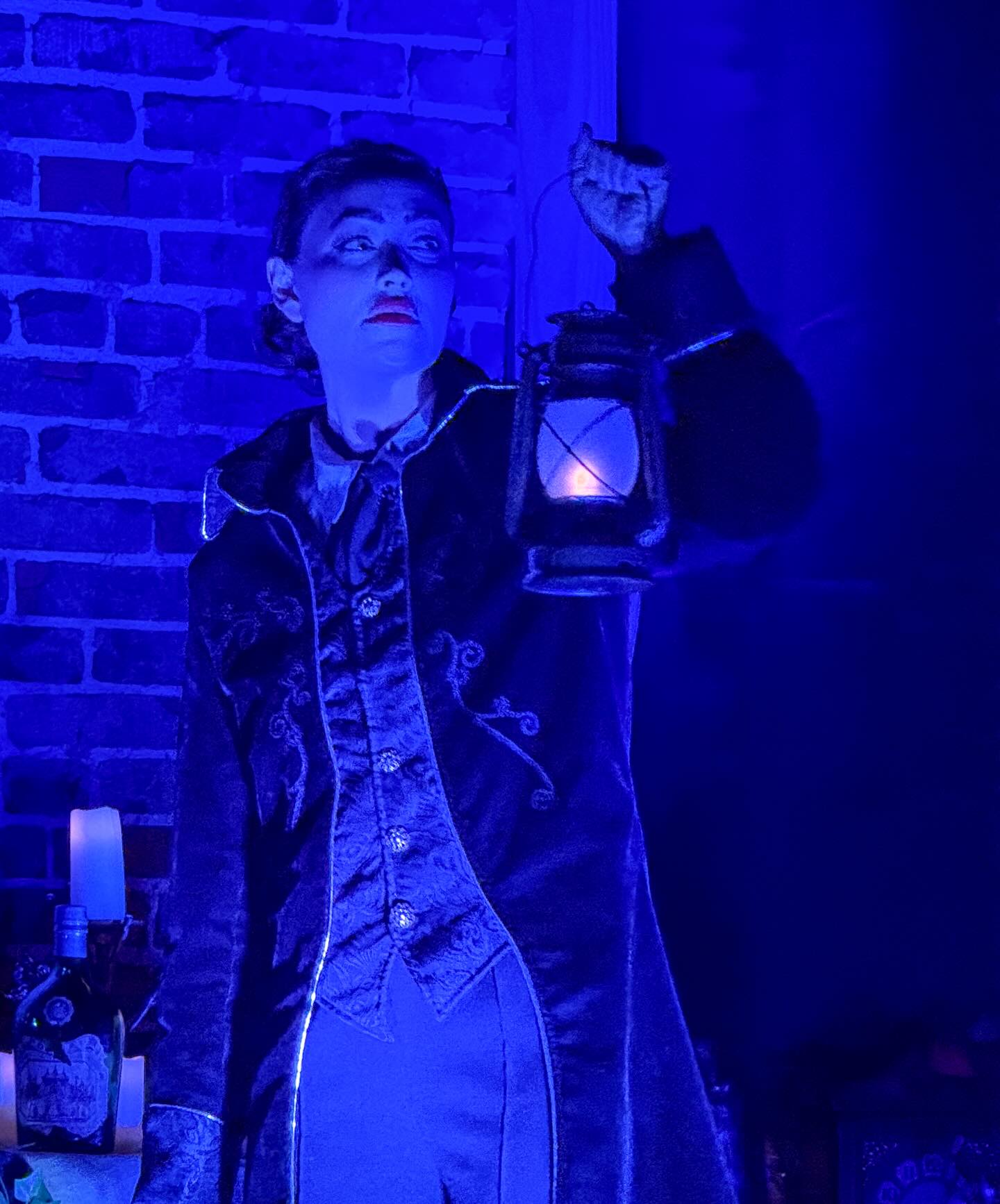 Blue light special at the @edgarallanpoespeakeasy