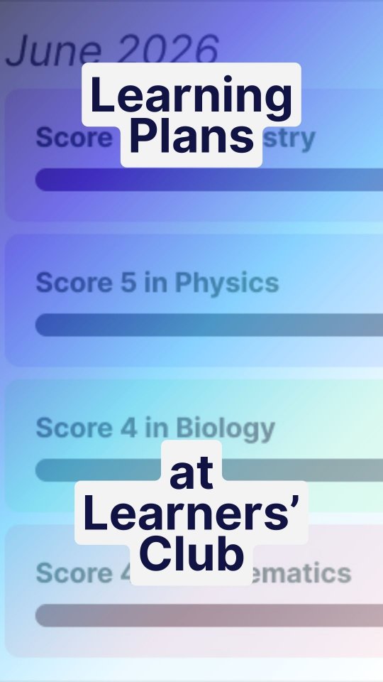 Kyu nahi ho rahi padhai?
It's because you're missing out on this kind of schedule!
A Learning Plan at Learners' Club is special.
It's a monthly task-list of activities done within Learning Programs, 1:1 Mentorship, Workshops and even Research Projects.
Interested? Schedule a FREE Learning Audit today!
#grade11 #grade12 #jee #cbse