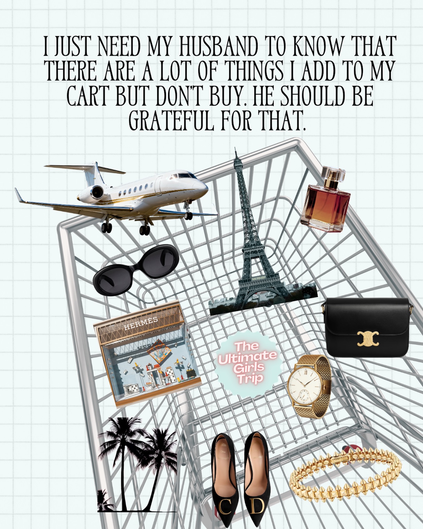 I just need my husband to know… there are a lot of things I add to my cart and don’t buy. He should be very grateful for my restraint. 😌
But this? This is the one thing worth checking out with.
Because you deserve a seat at the table — and a spot on the Ultimate Girls Trip. 🌴☀️
DM us or join the waitlist. Your seat might already have your name on it.