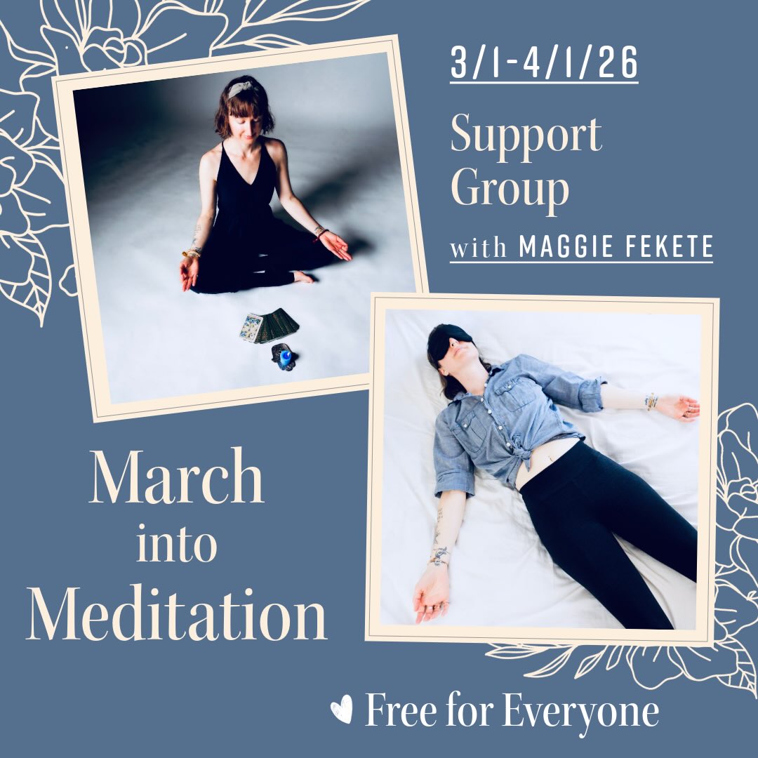 😍32 DAY MEDITATION CHALLENGE, SUPPORT GROUP, for the MONTH of MARCH!
☝️Challenge ends at the conclusion of APRIL 1ST...NO JOKE!
✌️On April 2nd, those who honestly report meditating for at least 4-minutes to 31-minutes daily (your mental health prefers at least 31-minutes, FYI) will be entered to win the following prizes:
(1) Love The Journey, A Daily Journal For Taking It ONE Step At A Time! Generously donated by our 2025 & 2024 March into Meditation Winner, Michelle!
(2) Mala Meditation Necklace OR Bracelet of your choosing from MalaMagicByMaggie.etsy.com OR a custom order can be made just for you!
(3) Epic apparel from my all-time FAVORITE Tie-Dye Artist, Laurel, owner of Mojo Hippy Co.! You may choose one item from her current inventory OR a custom order can be made just for you by texting 614.446.4883!
🫂A very SPECIAL SHOUTOUT to Laurel with Mojo Hippy Co. for being the Co-Founder/Creator of this yearly event!
🔗Link in bio to learn more & register!
~Namaste~
Teacher, Maggie Fekete,
E-RYT 500, CHC, BCHHP, CPT
Now Certified in Vibrational Sound Healing 🎶
https://mailchi.mp/aa1ba54660f5/march-into-meditation-support-group-2026
#mentalhealthsupport #guidedmeditation #SelfCareEssentials #StressManagement #QuietTheMind