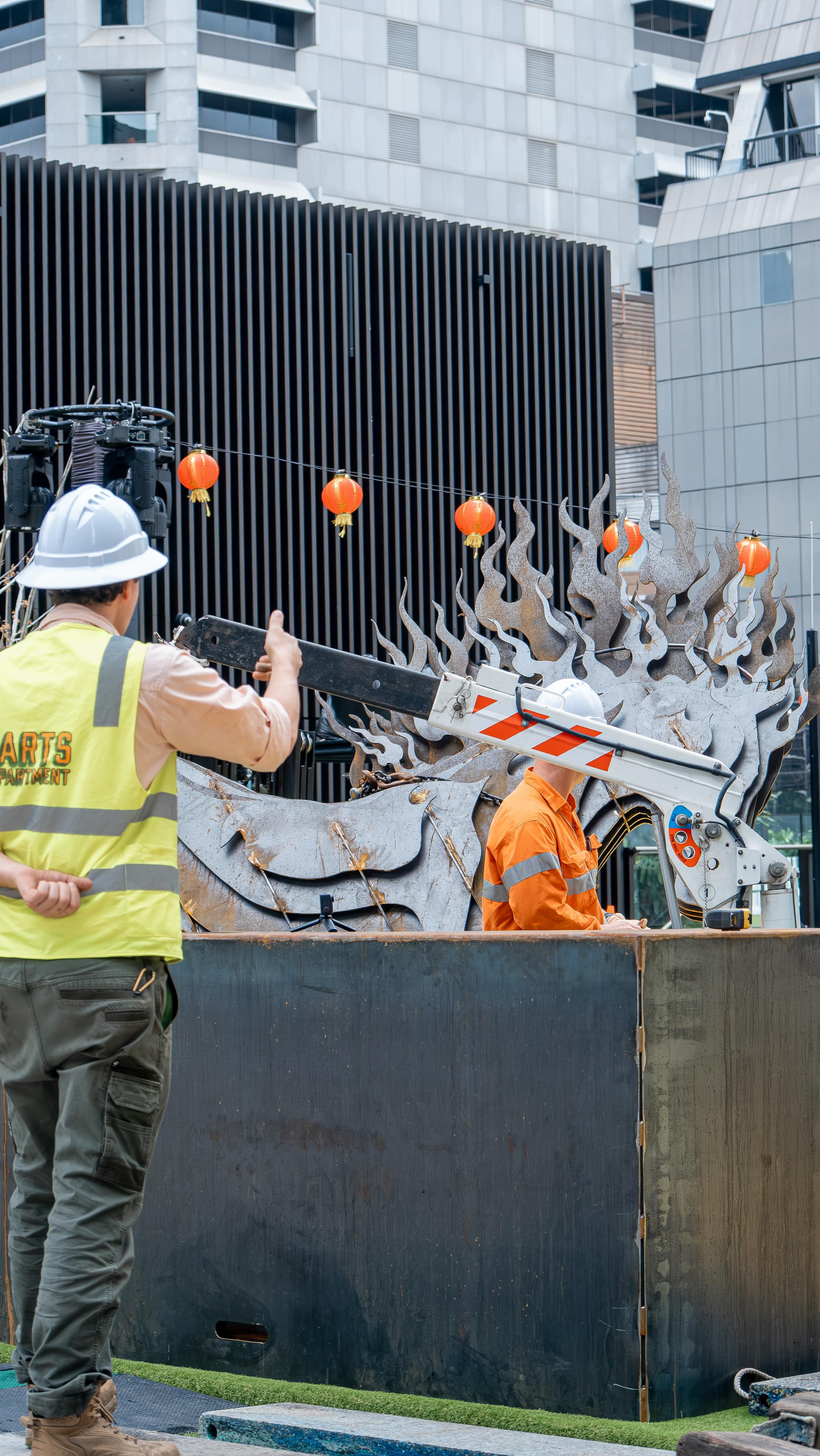 It’s not always casinos and light shows, sometimes it’s just a big shed, heavy duty puzzles, sharp edges and a whole lot of fun (problem solving).
Here’s a little behind the scenes of some of the bits that went into the fire horse.