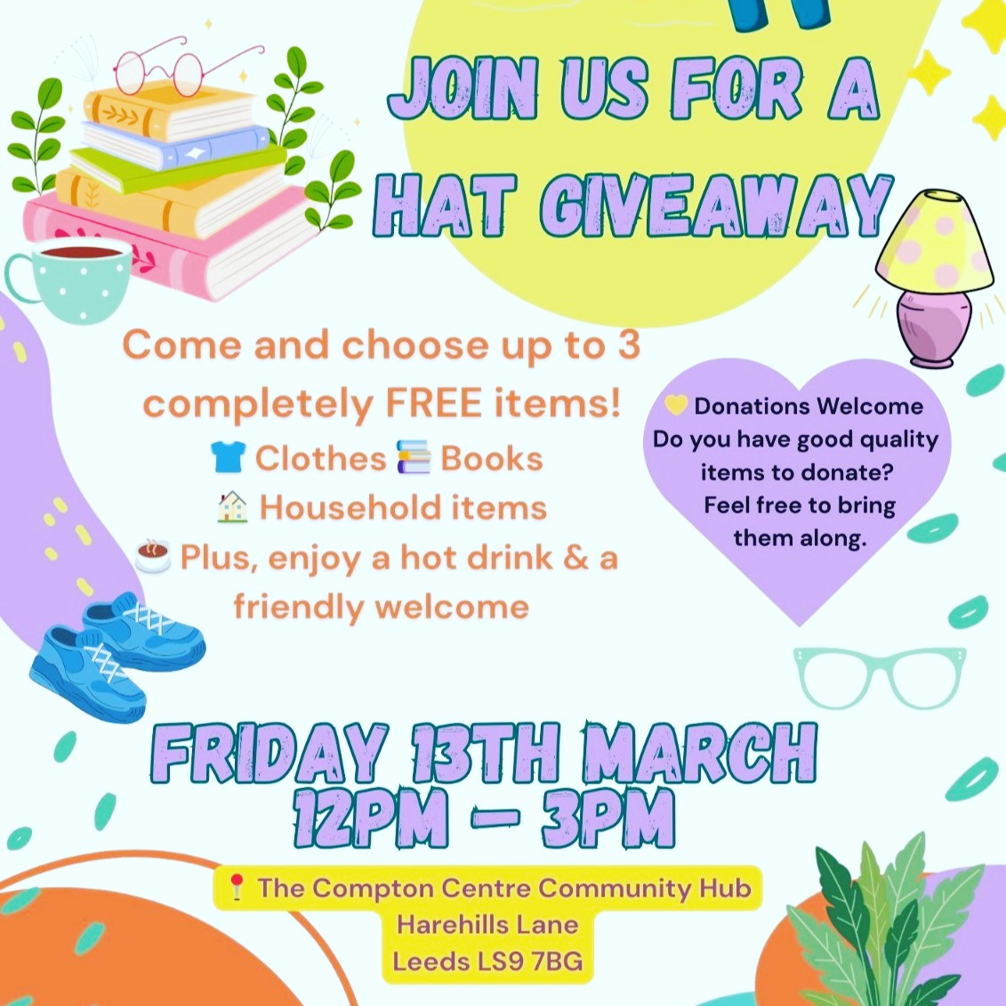 Great event in a couple of weeks from @harehillsactionteam - can you donate or take anything away?
Give them a follow or sign up to their newsletter for more meetings and events!