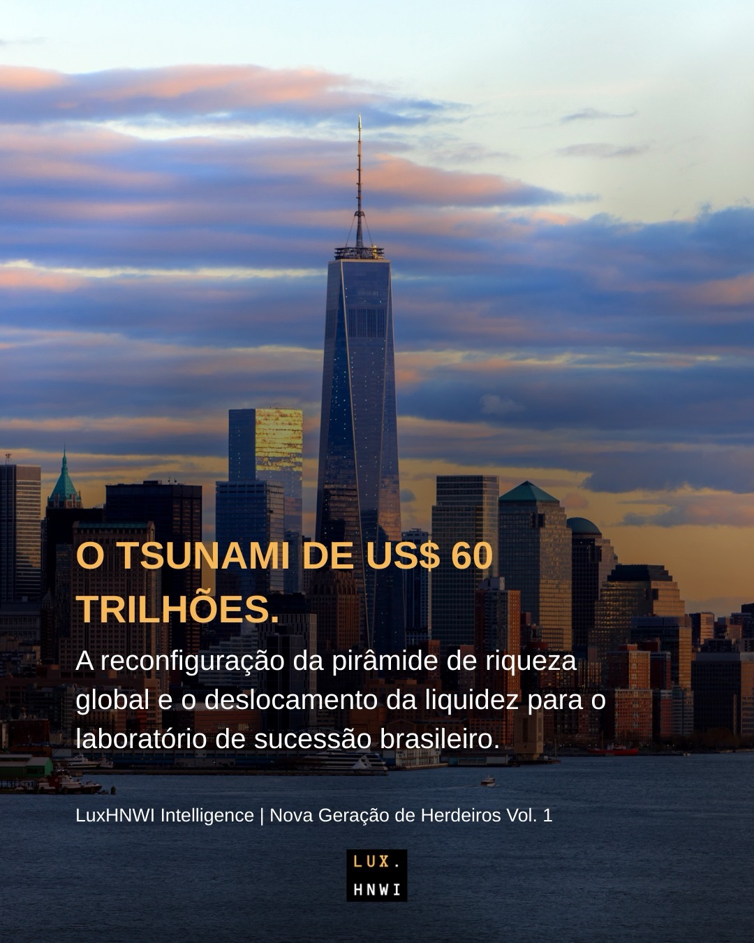 A Onda dos US$ 59,8 Trilhões
A paisagem global da riqueza atravessa uma fase de metamorfose estrutural. Com US$ 59,8 trilhões em jogo — o equivalente ao dobro do PIB dos Estados Unidos — o capital não está apenas crescendo; ele está mudando de mãos e de propósito.
No Brasil, este fenômeno global encontra um laboratório único para a “Next Gen” de líderes. Até 2040, Millennials e Geração Z comporão quase 35% da população ultra-rica (UHNWI), assumindo a responsabilidade de navegar em um ambiente de transformação digital e policrise. O tsunami de liquidez chegou e a reconfiguração da pirâmide de riqueza é iminente.
#LuxHNWI #MarketIntelligence #UHNWI #WealthManagement #SucessãoPatrimonial