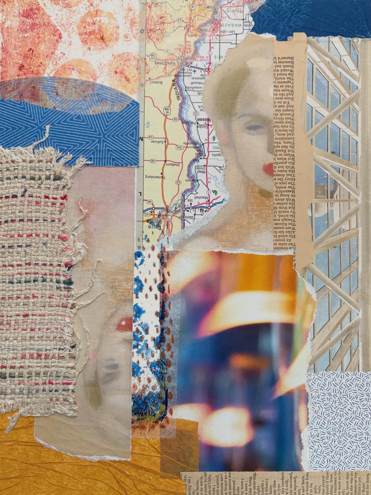 Know Thyself @pariscollagecollective 10/2026 Creative Challenge. While creating this piece, I realized I could flip the orientation. Do you have a favorite? I can’t decide!
✨DM to purchase✨ 12x9” unframed collage on paper #pariscollageclub #weeklycollage #collage #collageart #jengatz