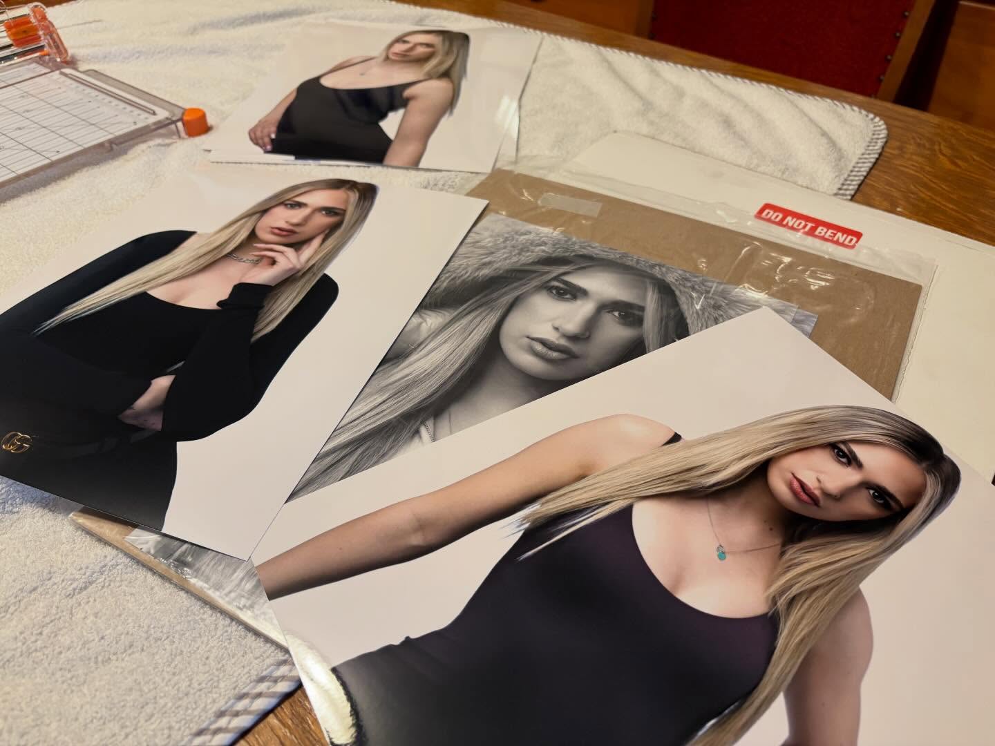 Preparing some prints for a client. They look awesome! 😎