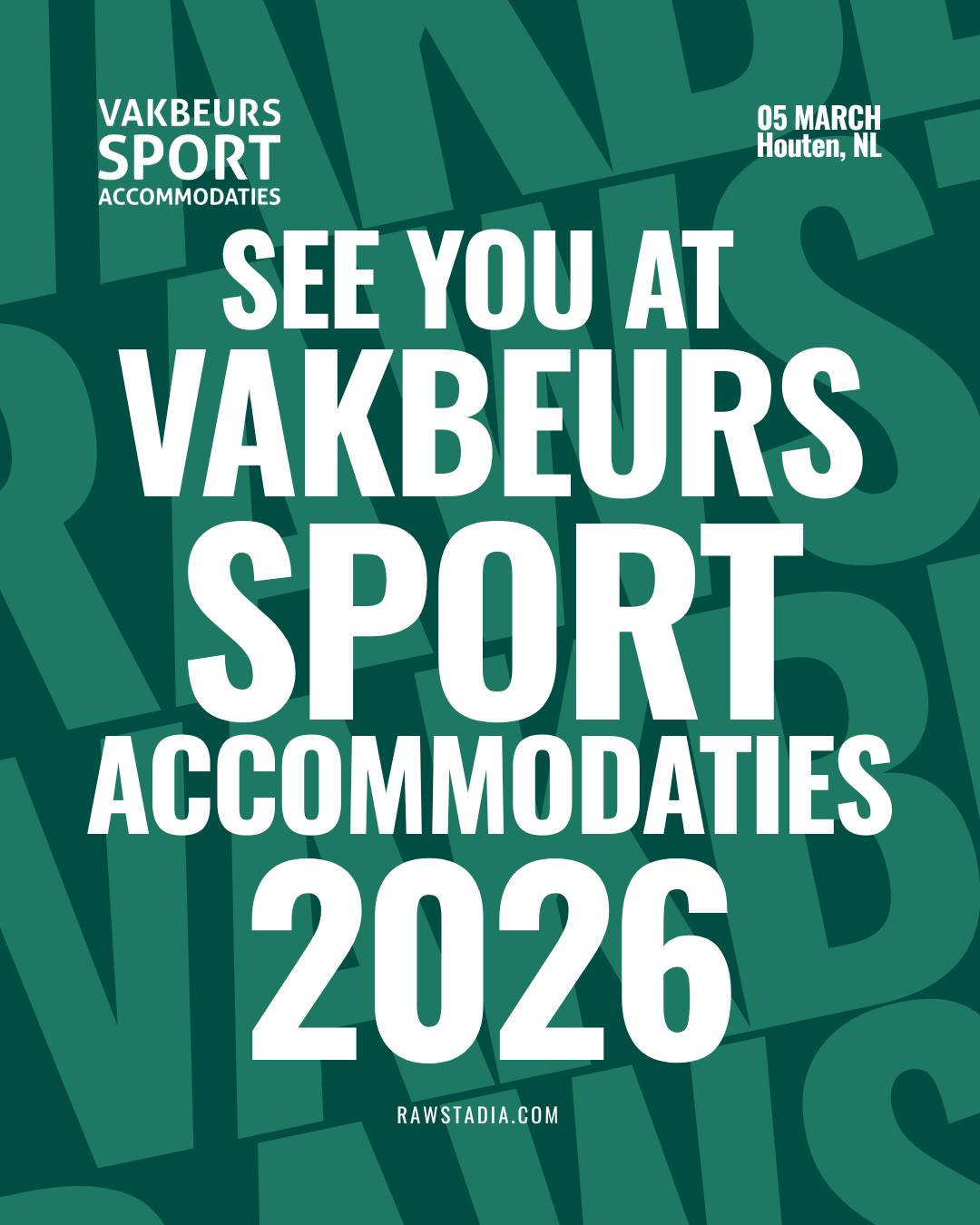 We’re heading to Vakbeurs Sportaccommodaties 2026 on 5 March in Houten, the Netherlands, together with Agterberg Bedrijven.
We’ll be sharing how expertise in sports fields and structured field data work hand in hand to support consistent performance and smarter decisions across sports facilities.
Attending the event? Come by and meet us.
-------------------------------
NL:
Wij zijn aanwezig op Vakbeurs Sportaccommodaties 2026, samen met Agterberg Bedrijven.
We laten zien hoe expertise in sportvelden en gestructureerde velddata elkaar versterken om consistente prestaties en onderbouwde keuzes mogelijk te maken binnen sportaccommodaties.
Komt u ook naar de beurs? Kom gerust langs.
#RawStadia #VakbeursSportaccommodaties #SurfaceOptimisation #GroundsManagement #SportsTech #PlayerSurface #PerformanceInnovation