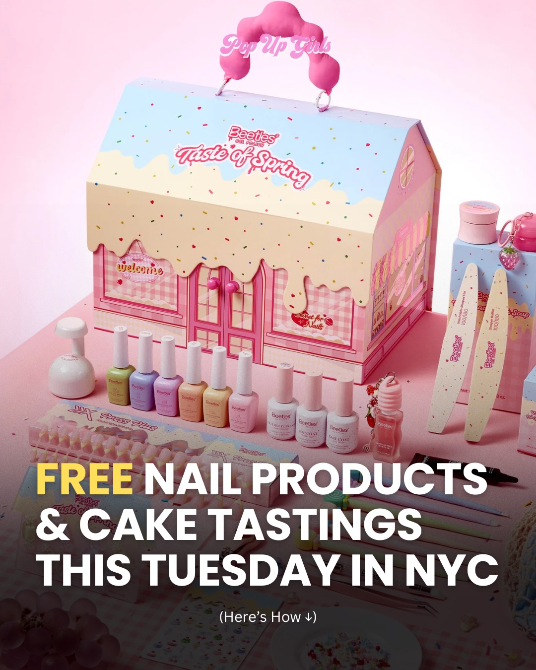 FREE nail products from Beetles Gel Polish while supplies last!!!
🌷Beetles Gel Polish x Maison Welles: Taste of Spring Afternoon Tea @beetlesgelpolish @maisonwelles
🗓️ March 3
⏰ 1:00 PM – 6:00 PM
📍 Maison Welles, 18 E 13th St, New York, NY
1–3 PM | Spring Cart (Out Front)
✨ Explore seasonal gift boxes
🥂 Complimentary tastings
🎁 Pop in & enter to win free nail products!!! (100 entries max!)
5–6 PM | Inside Maison Welles
🧁 Exclusive color-matched treats
📸 Photo-ready aesthetic spaces
💅 DIY nail station with Beetles Gel Polish new Spring Collection
#beetlesgelpolish #beetlestasteofspring
#nycpopup #nycnails #freenyc