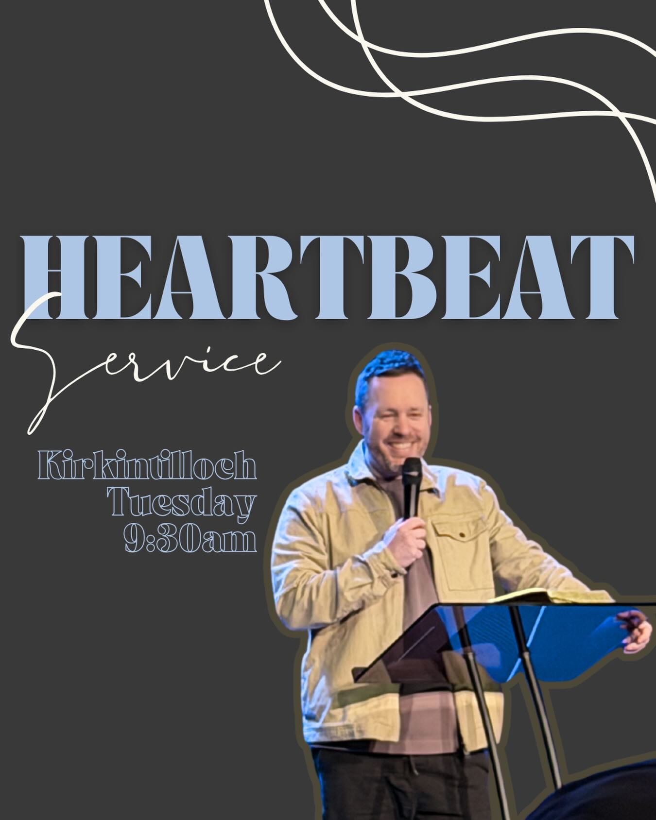 Join us tomorrow in person or online for our Tuesday Heartbeat Service🙌🏽
This service is a great addition to your week🤍
📍9.30am | Kirkintilloch Campus.