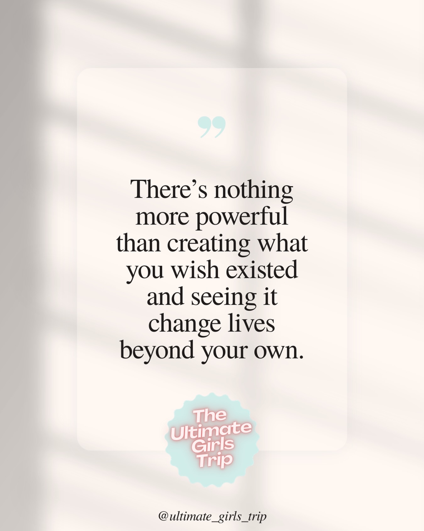 There’s nothing more powerful than creating what you wish existed… and then watching it change lives far beyond your own. 🤍
UGT was built from that exact place, a desire for deeper conversations, aligned women, honest growth, and the kind of room that expands what you believe is possible for your business and life.
But let’s be clear… we don’t just talk about big things — we have a lot of fun doing it!
Think powerful conversations, new collaborations, big breakthroughs… poolside laughter, late-night chats, and the kind of energy that only happens when the right women are in the room.
Every time we gather, something shifts.
New ideas.
New opportunities.
New versions of ourselves.
If you’ve been craving a seat at the table with women who are building big lives and businesses and actually enjoying the process, this is your invitation.
Join the waitlist or DM us for all the details. 🤍