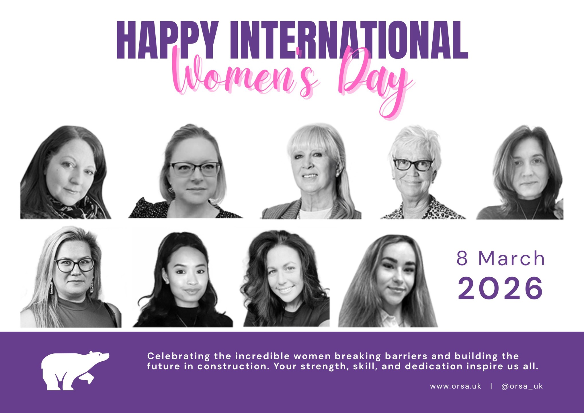 Today, on International Women's Day, we proudly celebrate the remarkable women who are shaping the future of construction and infrastructure. Their resilience, expertise, and leadership are transforming an industry traditionally seen as male-dominated, paving the way for greater diversity, innovation, and inclusion.
At ORSA, we recognise that empowering women in construction is not just a matter of equality, but a strategic advantage. Diverse teams foster creativity, improve problem-solving, and drive better project outcomes. We are committed to creating an environment where women can thrive, lead, and inspire others to follow their passion for building a better world.
To all the women in construction, whether on-site, in the office, or in leadership roles, your contributions are invaluable. Your dedication and hard work are building more than structures; they are shaping a future where gender equality and opportunity are the norm.
Let’s continue to challenge stereotypes, break barriers, and support each other in creating a more inclusive industry. Happy International Women's Day to the trailblazers, innovators, and leaders making a difference every day.
#InternationalWomensDay #WomenInConstruction #DiversityAndInclusion #BuildingTheFuture #WomenInLeadership