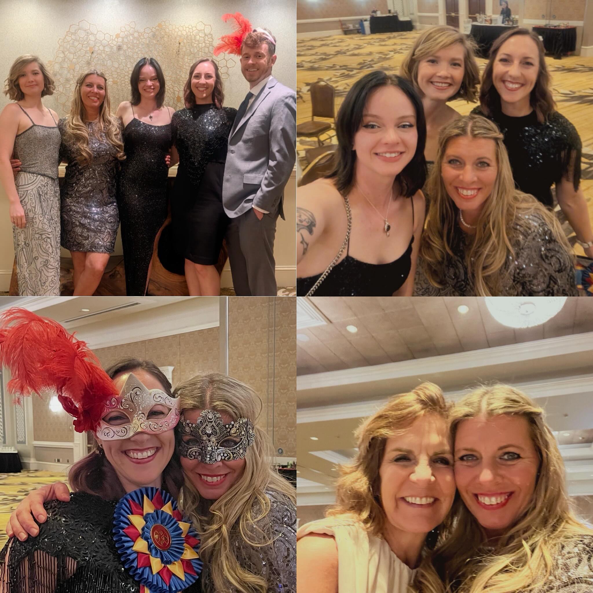 We all had a great time at the @ncdcta gala to celebrate HOY awards. It was a masquerade theme! Congrats to @meghamundo for winning horse of the year for BN eventing! Ted also won horse of the year for Training Level HT! Always nice seeing everyone shower and dress up! @torijwaite @raian_brooke @ncdcta #millereventing #ncdctagala2026