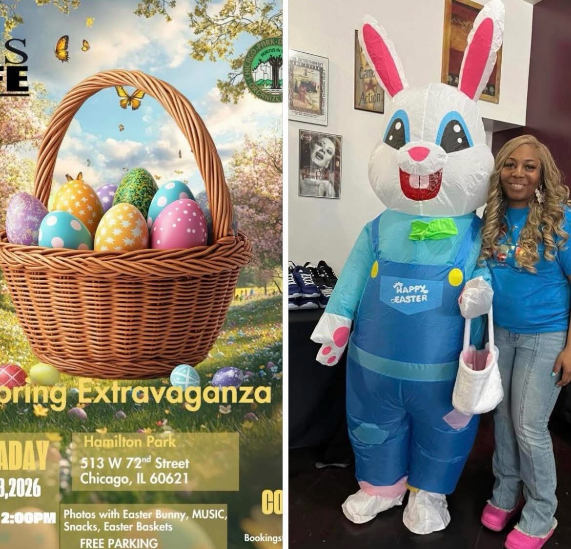 Help @thisislifechi Reach Our Goal – 100 Easter Baskets!
This Easter season, we are on a mission to give out 100 Easter baskets to children in our community
We are requesting:
Pre-filled Easter baskets (already created)
Monetary donations of $15 to help us create a complete basket for a child
Your $15 donation will cover candy, small toys, books, and fun surprises to make a child’s day extra special.
If you’d like to donate a basket or give $15 to sponsor one, contact for more information .