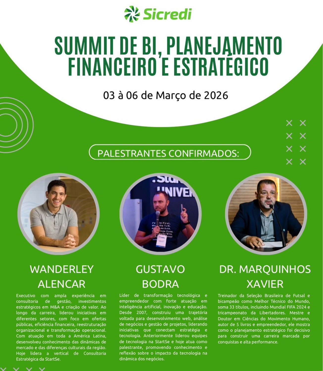 O destino é Curitiba -PR ✈️ para uma Palestra no Summit de BI, Planejamento Financeiro e Estratégico da Central Sicredi PR/SP/RJ).
•
👉 Case de Planejamento Estratégico, Gestão de Equipe e Performance, Resultados e Pressão no Ambiente de Trabalho.
•
Mais um grande evento em 2026 ✅
#palestras #marquinhosxavier #sicredi #curitiba
