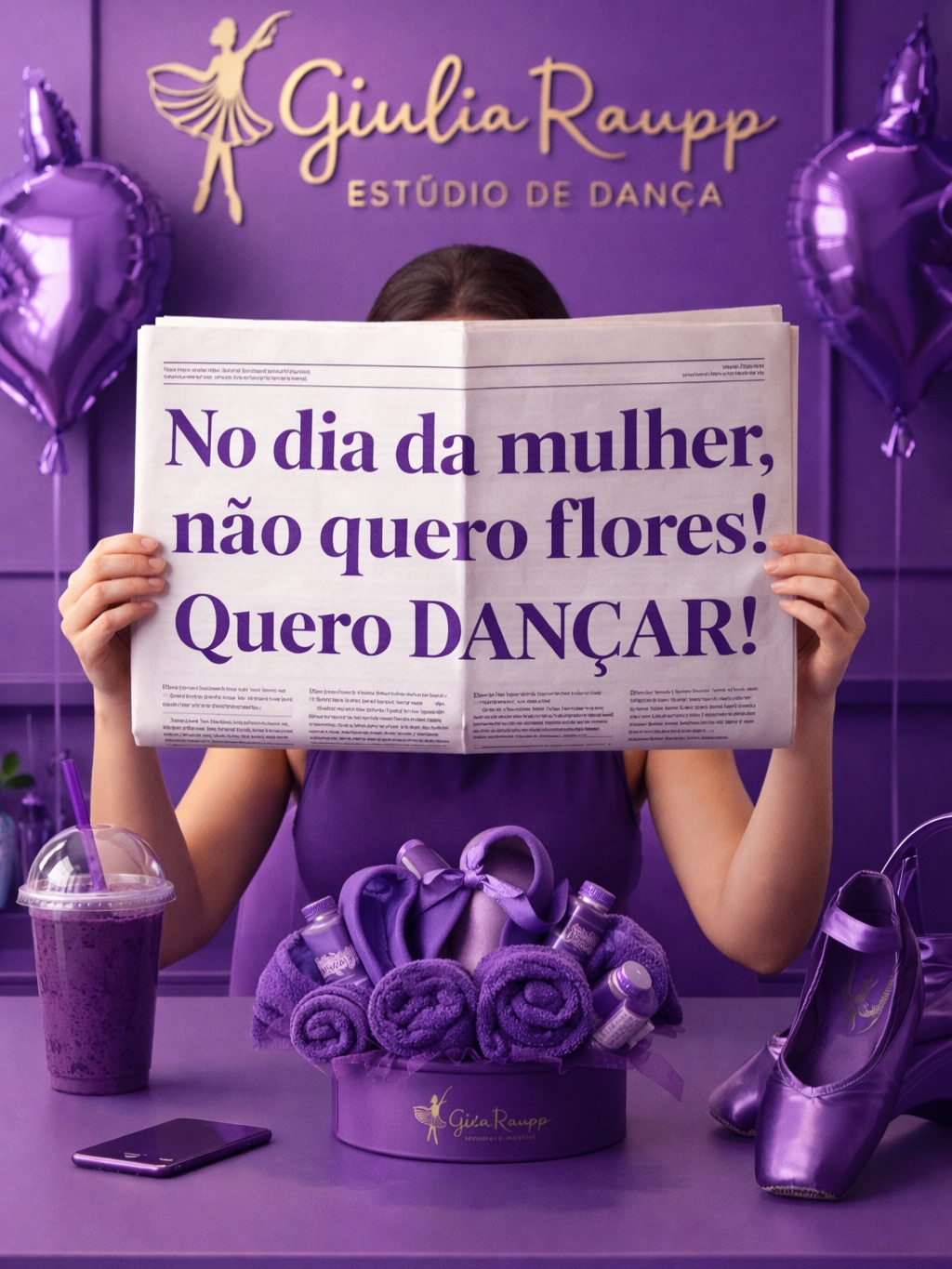 Flores são lindas, mas você já experimentou dançar? 💜
Muitas vezes o mundo nos pede pressa, mas o Estúdio de Dança Giulia Raupp te convida a pausar e se conectar com o que realmente importa: você. Esqueça as flores tradicionais; este ano, o convite é para colocar o corpo em movimento e sentir a liberdade que só a dança proporciona.
Nesta Semana da Mulher, queremos celebrar sua força e a beleza de ser quem você é. Por isso, preparamos um presente especial:
🎁 Aula Experimental GRATUITA!
🗓 Quando: De 10/03 a 12/03.
Qual modalidade dessas te interessa? 💃 Fit Dance
🎶 K-Pop
🩰 Ballet Adulto
✨ Jazz Adulto
Não deixe sua rotina atropelar o seu bem-estar. Você merece esse cuidado!
🔗 Garanta sua vaga agora pelo link nos stories.
#danca #diadamulher #feminina #picarras #balneariopicarras