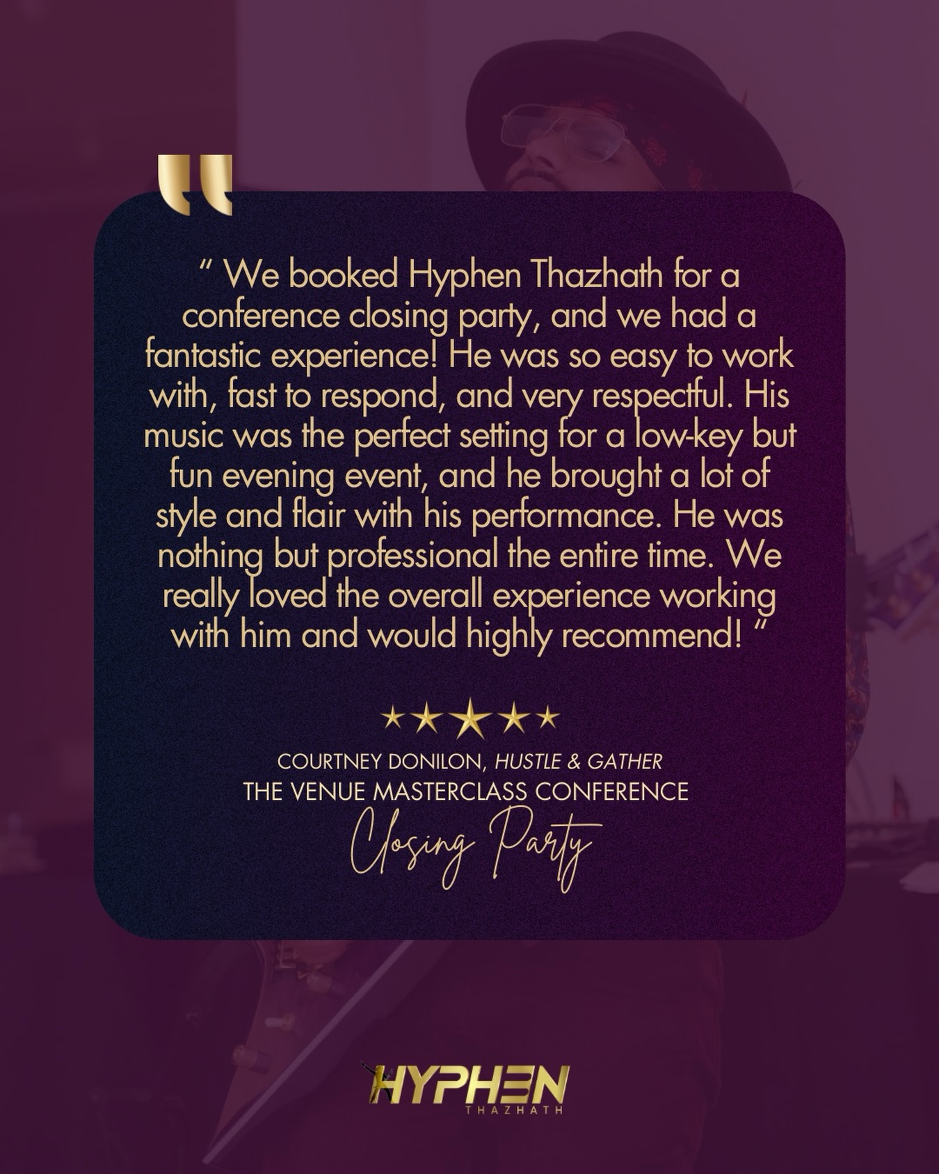 🪩 The Venue Masterclass Conference | Cosmic Rodeo Closing Party 🪩
📍The Whitehall, Houston TX
Thank you for the kindest words!✨
#clientreview