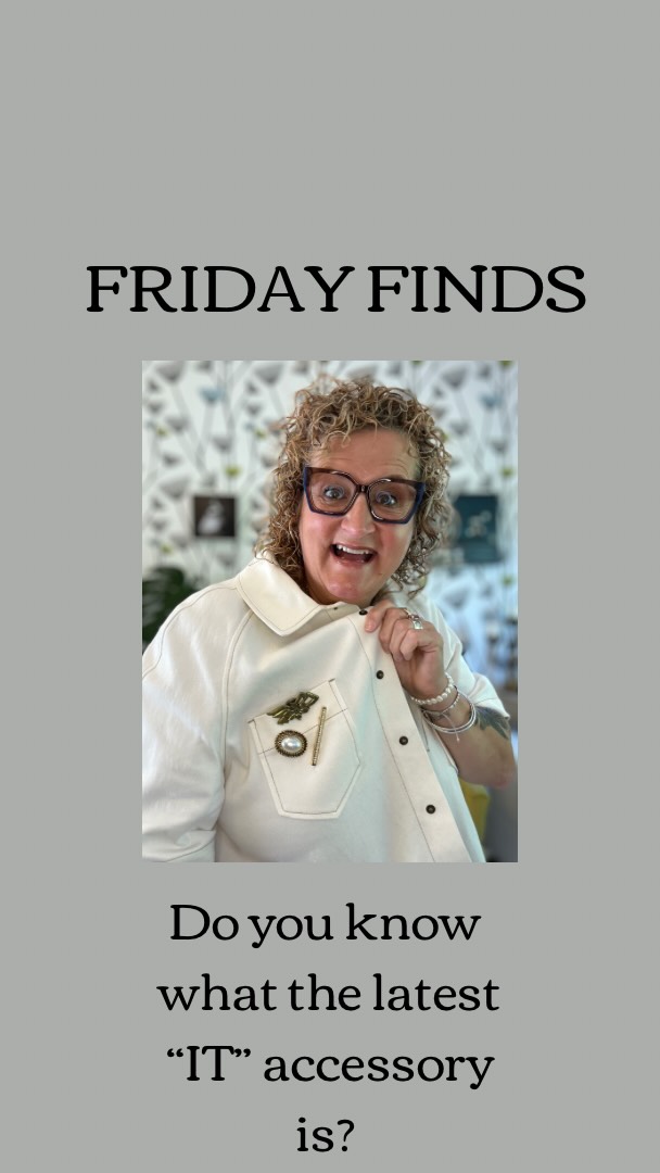 Have you spotted what the latest trending accessory is?
It’s the humble brooch but on steroids and it’s having a party with its friends 🎉🥳
Go thrift/opportunity shopping; dig out grandmas costume jewellery and have a fossick in your own jewellery to see what you’ve got …
And then the fun begins by grouping them together; putting them in places other than the obvious coat lapel. 🧥
There aren’t any rules excep the more the merrier and uneven numbers often look more curated 3️⃣5️⃣
Put a 🙋♀️in the comments if you’re keen to give this a go and also let us know your favourite shop to get amazing brooches (be they new or old) 🏚️
#justlikeyouaotearoa
#personalstylistnz
#fridayfinds