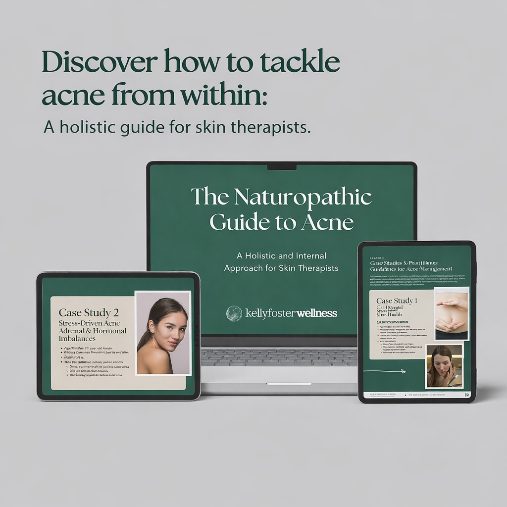 The Naturopathic Guide to Acne Ebook has launched! 🎉🥳
After being in the skin industry for years and working as a sales & education rep for a professional skin products company, I have met may skin therapists who are eager to learn more about the internal drivers of acne.
The skin industry is shifting towards a more holistic, whole-body approach to treating acne and I have been asked a lot about how we can bridge the naturopathic & skin therapy worlds to bring the best, most effective treatments to our clients.
That is where this 8 chapter ebook comes in, the ultimate guide for skin therapists and other healthcare professionals looking for a comprehensive approach to treating acne.
It covers:
👉 Acne pathogenesis (root drivers)
👉 Functional pathology + private labs you can request for clients (and how to read results)
👉 Naturopathic + Chinese medicine + skin therapy protocols
👉 Case studies by acne pattern incl. pathology results
⬇️ It’s currently half price for a limited time and is packed with practical, evidence-informed insights for any skin therapist supporting clients with persistent or problematic acne.
🔗 Link to ebook in my bio
In this industry, keeping up to date with the most evidence based knowledge is the best approach for getting results for your clients and running a successful practice 🙌
DM me if you have any questions or would like an ebook preview!
#acneexpert #acnetreatment #acnetips #naturopathic
#skinnaturopath