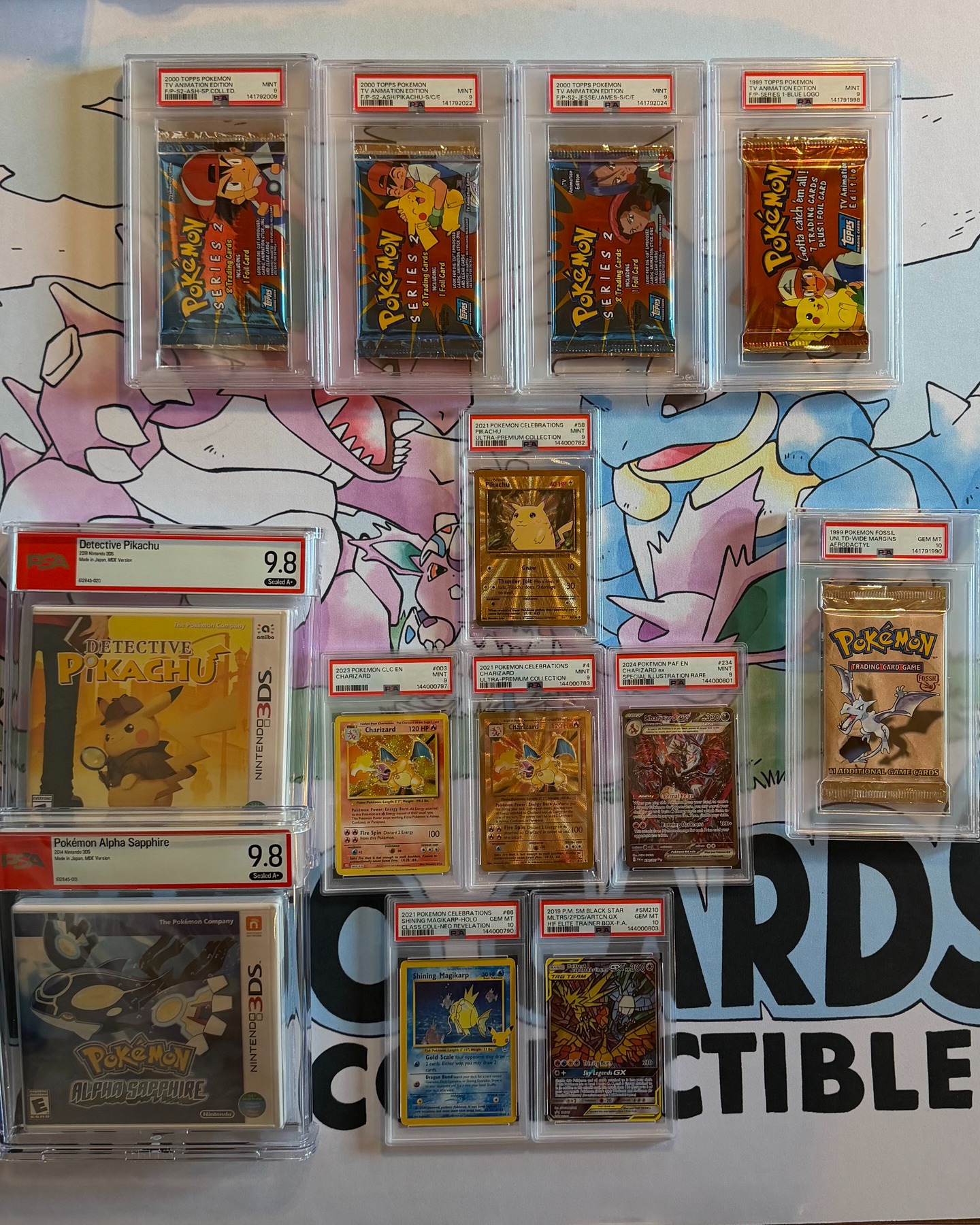 Always a good day when you get a @psacard order delivered! Come check these and other cards out this Saturday March 7th at the @thesummitcardshow Cards and Collectables show! Doors open from 9am to 6pm at the Anata Building.
#pokemontcg #charizard #psacards #vendorlife #pokemon