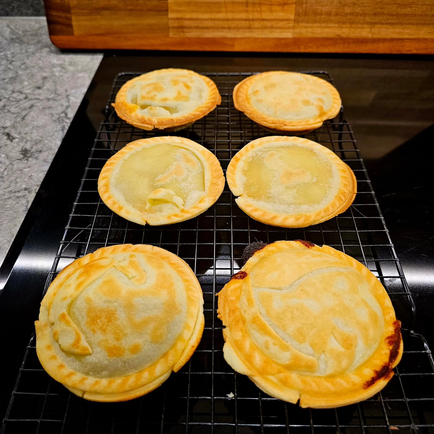 Experimenting with a classic Aussie pie (gluten free) for F1 this weekend. They're bloody good.