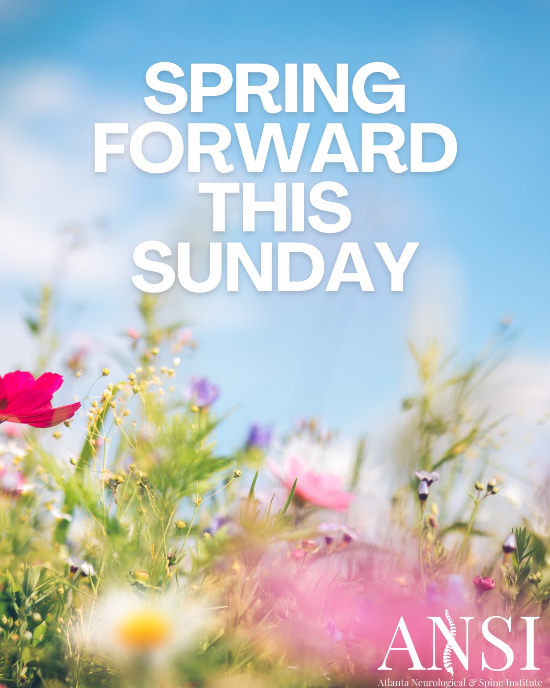 Spring forward! â°đ¸
Losing an hour of sleep can throw off your routine and your body can feel it, especially in your neck and back.
As you adjust to the time change, help your spine by:
â Getting back to a consistent sleep schedule
â Stretching in the morning and before bed
â Taking movement breaks throughout the day
A little extra care can make the transition smoother.
.
.
.
#ANSI #AtlantaSpineExperts