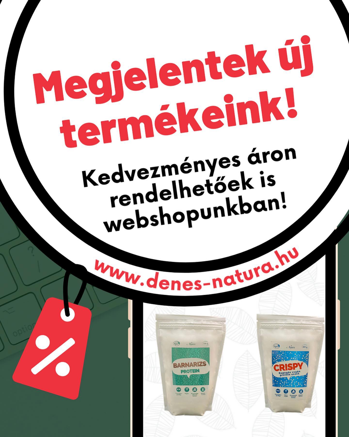 Megjelentek új termékeink!
A webshopunkban máris elérhető kedvezményes árakon:
www.denes-natura.hu
.
#marhakollagén
#VeganCrispy
#c-vitamin
#barnarizsprotein