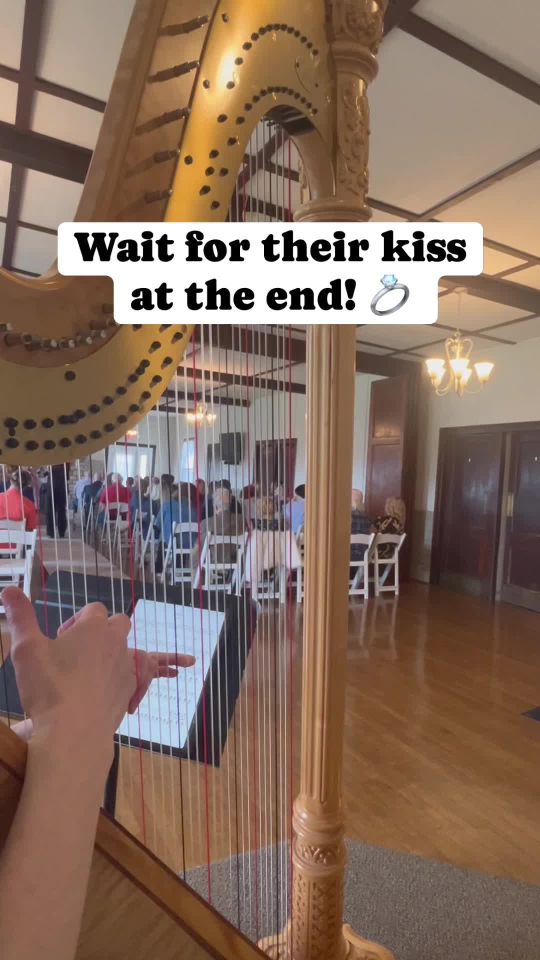 POV: You’re watching the bride and groom’s first walk as a married couple… through harp strings. 💍✨
Their recessional song choice was “Clocks” by Coldplay 🎶 You can actually see them kiss through my harp strings…
#WeddingMusician #WeddingRecessional
#HarpistLife #LiveWeddingMusic
#Coldplay #ClocksColdplay #WeddingMoment #JustMarried