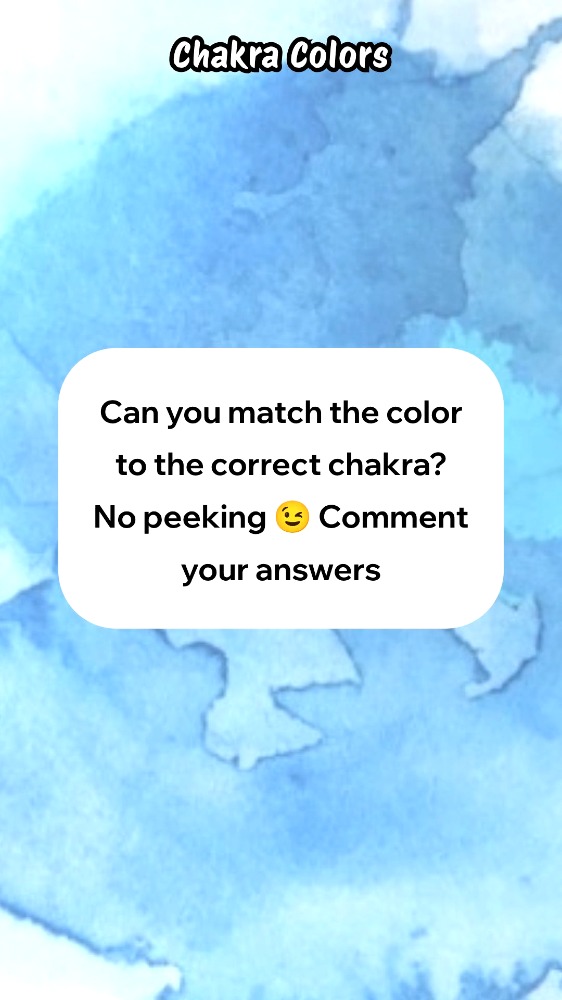 Can you match the color to the correct chakra?
No peeking 😉
Comment your answers.
Read More: https://www.7raysholisticcenter.com/post/red-the-base-chakra
#colortherapy #familyconstellations #CrystalHealing #EnergyWork #Intuition #Productivity #SpiritualGrowth
#ColorTherapy #SelfExpression #ChakraHealing #7rays