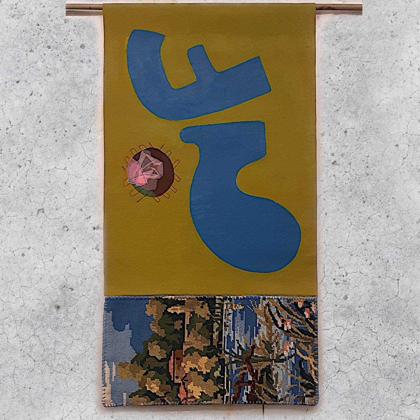 40X80 cm
painting,embrodery