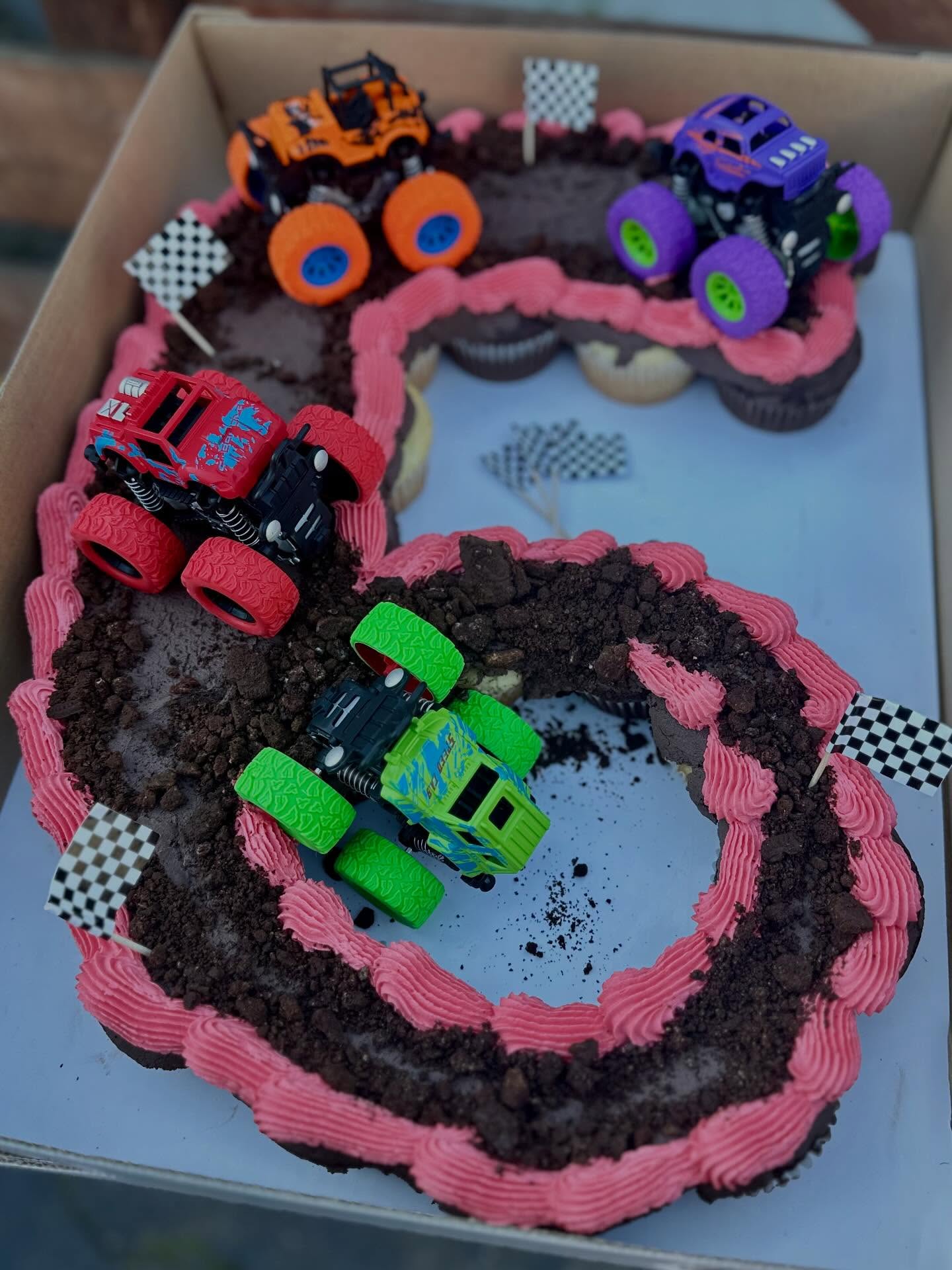 Monster Truck Pull Apart Cupcakes