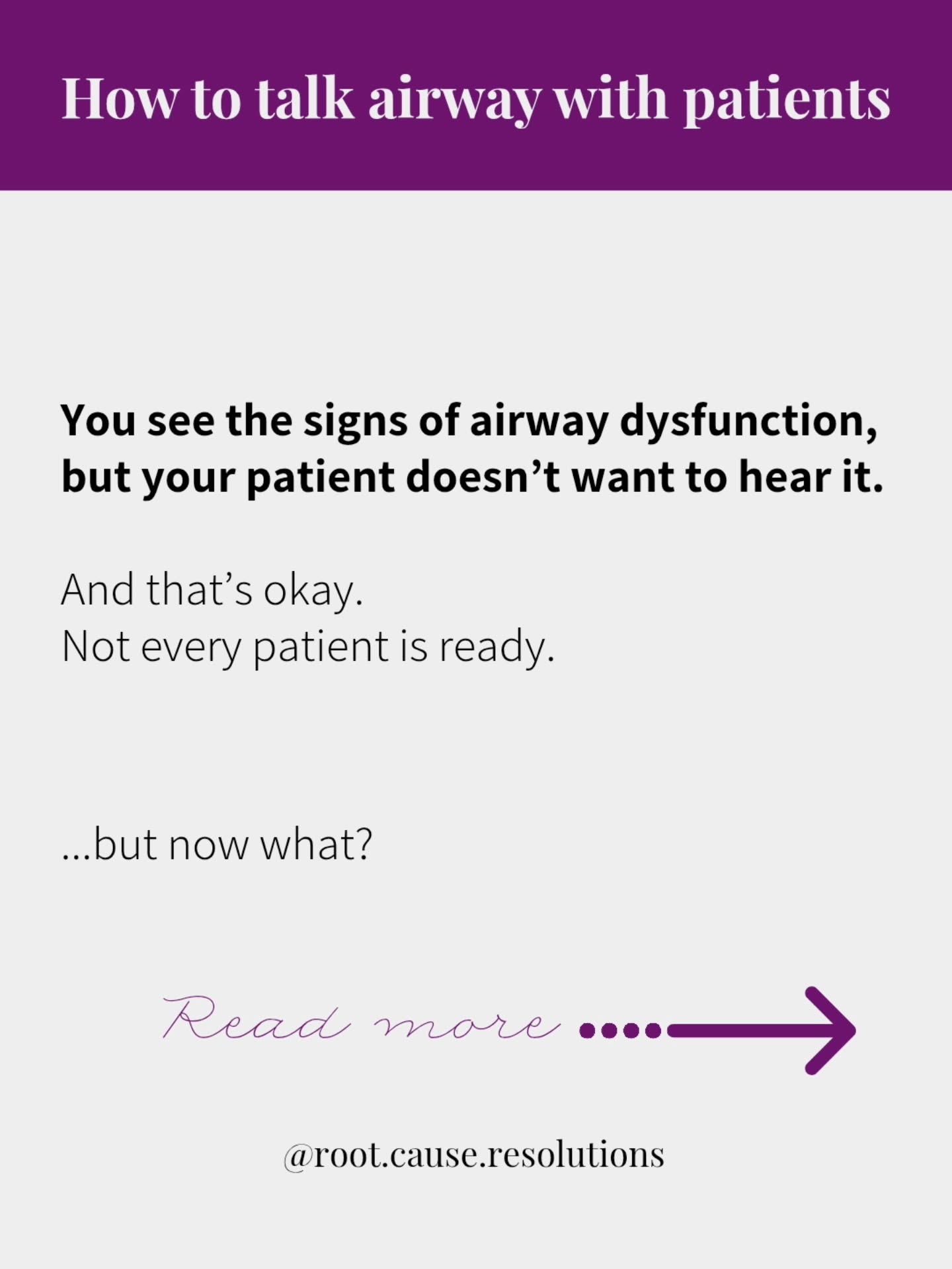 💥 Resistance doesn’t mean rejection.
It often means a patient has never been taught to connect breathing to oral-systemic health. But not every patient is ready to hear about this...and that's okay!
Airway screening isn’t about convincing.
It’s about
➡️ Risk management
➡️ Early identification
➡️ Interdisciplinary awareness
➡️ Prevention-first protocols
Education is cumulative & trust is built over time.
As a provider, your role is risk identification & patient awareness and education.
👀 What protocols do you have in place for identifying airway dysfunction?
#dentistry #airwaymanagement #tonguetie #sleep #rdh
