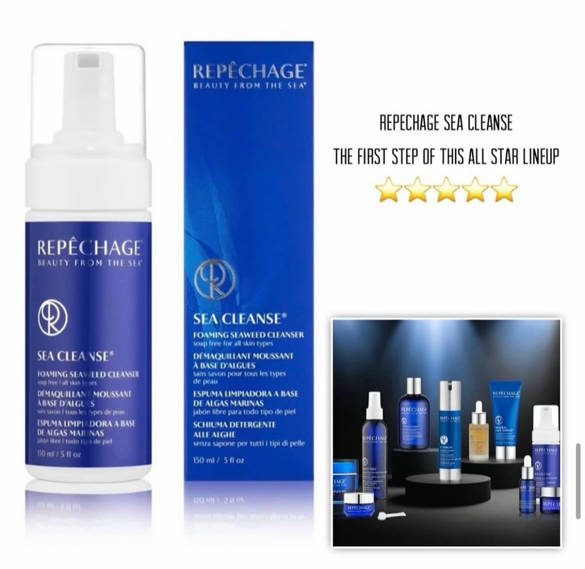Facial cleansing is the most important step in your daily skincare routine to deep clean and remove debris and makeup. Sea Cleanse is a soap-free foaming cleanser and makeup remover based on antioxidant-rich seaweeds and natural botanicals leaves skin feeling hydrated, not taut or irritated.
#repechageskincare #beautyfromthesea
#cleanskin #healthyskin #whatdoesyourskinneed