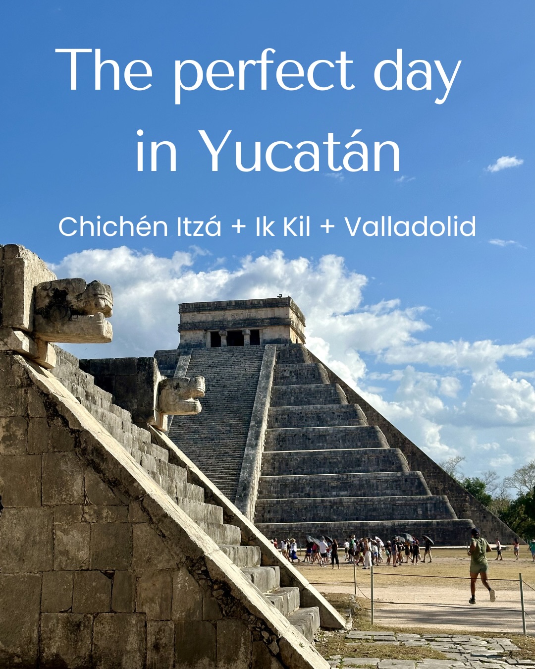 Discover three of the most iconic places in Yucatán — all in one unforgettable day.
Explore Chichén Itzá, swim in the stunning Cenote Ik Kil, and walk through the colorful streets of Valladolid.
This full-day experience is perfect for travelers staying in Cancun or Riviera Maya who want history, nature, and culture in one tour.
📩 Book through the link in our bio
#chichenitza #cenoteikkil #valladolidmexico #yucatantravel #cancundaytrip