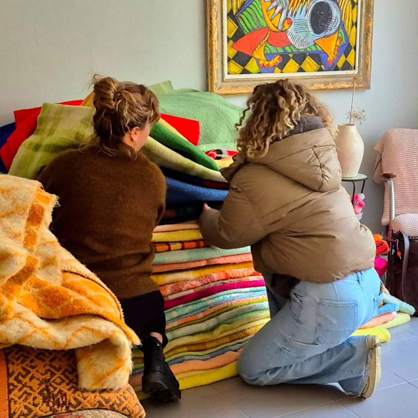 Carefully selecting the colors, textures, and quality behind every Wollo. One of our favorite parts of the process.