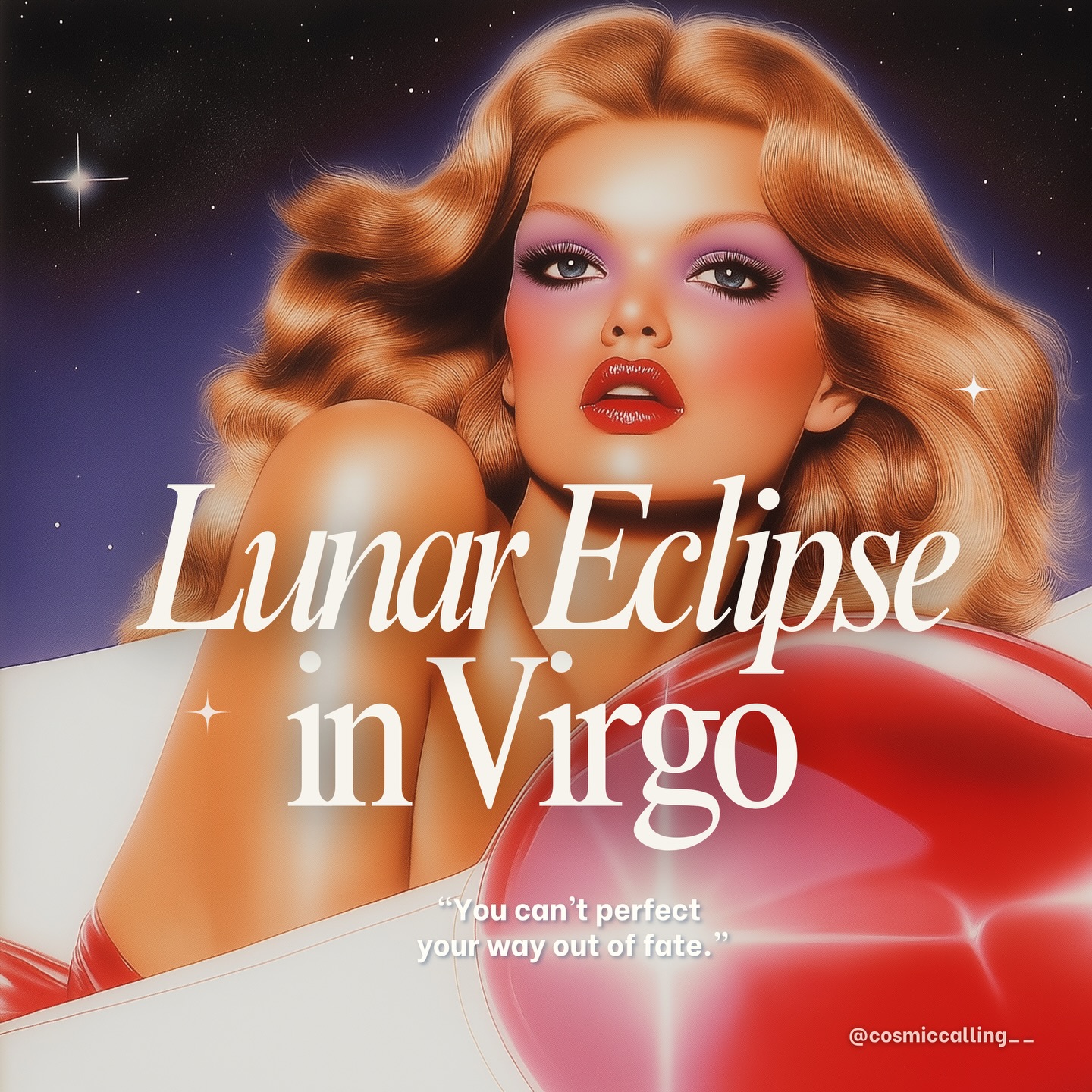 hey. the eclipse is in virgo. it’s in your chart. and it has notes. 🌕
you can’t perfect your way out of fate, babe.
this lunar eclipse hits virgo 12° on march 3rd, just 13 days after a solar eclipse already blew something open.
virgo rules the edit, the gap between what is and what could be. the south node conjunct means something has to go, not because it failed, but because it finished. mercury retrograde in pisces is flooding the room with memory. things from 2024 are clicking into place now in a way they couldn’t then. ✨
your gut knows. (your 3am brain definitely knows.)
swipe to find your rising/sun/moon sign: every sign has a different house getting audited right now. health, relationships, career, identity, the deep unconscious stuff you don’t discuss at dinner. 👇
one more virgo lunar eclipse in february 2027. this is the midpoint, not the ending.
drop your rising sign in the comments + summarise eclipse season for you in one word. i’ll go first: clarifying. 🫶
full march horoscopes in bio.
#lunareclipse #lunareclipseinvirgo #eclipseseason2026 #virgoeclipse #mercuryretrograde