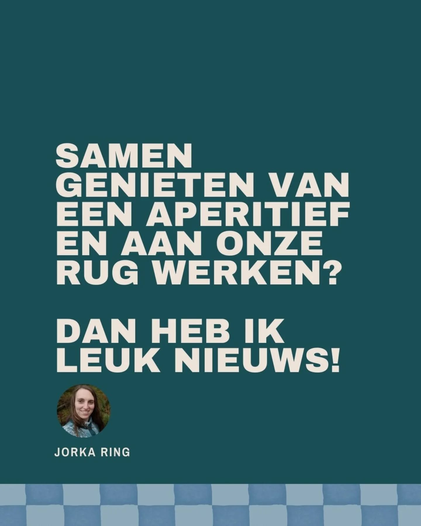 Het leuke nieuws is out!!
Na vorig jaar kreeg ik vaak de vraag wanneer ik dit opnieuw organiseerde: CORE & APERITIEF
Samen genieten van buiten zijn, werken aan de core op een leuke manier en genieten van aperitiefje samen nadien.
Amai ik heb hier zoveel zin in! Dat was zo gezellig, goed gelachen, lekker gegeten toen en nu kan het opnieuw.
Kom jij meedoen?