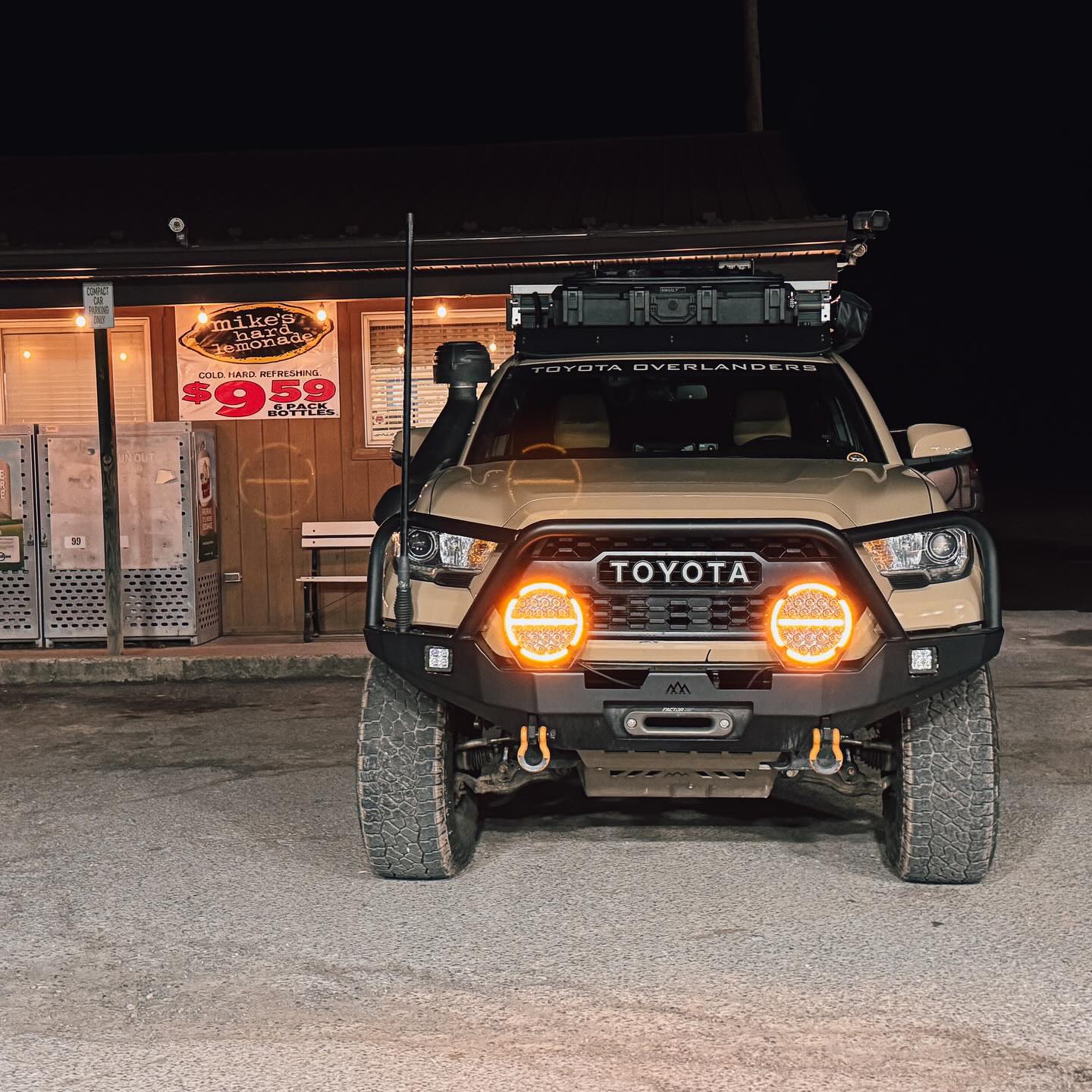 Weekend shakedown with the new interior GFC Tacoma Build… #gofastcampers #icecofreezer #lensunsolar