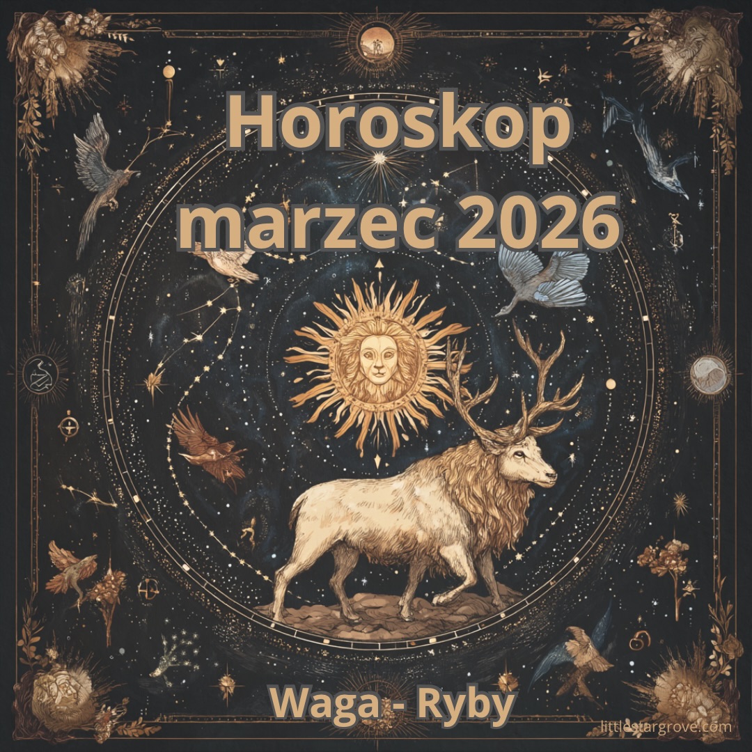 Horoskop na marzec 2026 ✨
Część 2: Waga ♎️- Ryby ♓️
Tranzyty:
Mars wchodzi w znak Ryb – 2 marca
Koniec retrogradacji Jowisza w Raku – 11 marca
Słońce wchodzi w znak Barana – 20 marca
Marzec przynosi zmianę energii i poczucie stopniowego przebudzenia. Wejście Marsa do Ryb kieruje naszą uwagę ku emocjom, intuicji i działaniu w zgodzie z tym, co naprawdę czujemy, a nie tylko z tym, co wydaje się rozsądne. Zakończenie retrogradacji Jowisza w Raku pomaga odzyskać poczucie nadziei i ruszyć naprzód w sprawach, które dojrzewały w tle przez ostatnie miesiące. Gdy Słońce wkracza do Barana, energia staje się odważniejsza i bardziej dynamiczna. To moment nowych początków, decyzji i pierwszych kroków w kierunku tego, co chcemy budować dalej.