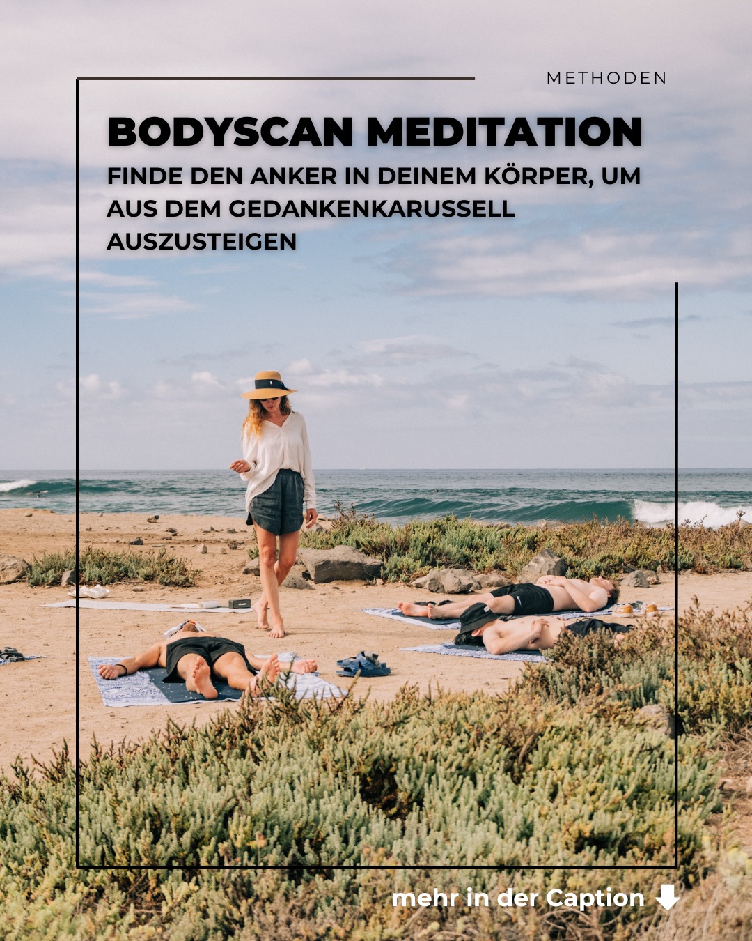 Gedanken verschwinden nicht, nur weil wir meditieren. Sie tauchen auf, oft genau dann, wenn wir still werden. Die To do Liste meldet sich. Ein ungeklärtes Gespräch rückt in den Vordergrund. Vielleicht zeigt sich auch einfach eine innere Unruhe.
Der BodyScan setzt nicht am Inhalt dieser Gedanken an, sondern am Körper. Indem die Aufmerksamkeit systematisch durch einzelne Körperbereiche geführt wird, entstehen konkrete Ankerpunkte. Atembewegung, Kontakt zur Unterlage, Temperatur, Muskeltonus. Diese Wahrnehmungen verankern dich im Hier und Jetzt.
Entscheidend ist nicht, dass keine Gedanken mehr kommen. Entscheidend ist, wie du mit ihnen umgehst. Wenn während der Übung die To do Liste auftaucht, registrierst du sie bewusst und ordnest sie ein. Danke, ich kümmere mich während meiner Arbeitszeit darum. Wenn sich ein Beziehungskonflikt meldet, kannst du benennen, was gerade da ist. Ich bin gekränkt. Damit wird der innere Prozess weder verdrängt noch weiter angeheizt. Er wird wahrgenommen und anschließend kehrst du mit deiner Aufmerksamkeit zum Atem oder zur nächsten Körperregion zurück.
Genau hier liegt der Trainingsaspekt. Neurobiologisch stärkst du die Fähigkeit, automatische Gedankenschleifen nicht unmittelbar weiterzuführen. Du übst, Signale zu registrieren, ohne ihnen sofort zu folgen. Zwischen Impuls und Reaktion entsteht ein kurzer, aber entscheidender Spielraum.
Im beruflichen Alltag zeigt sich das sehr konkret. Du reagierst in einem Meeting weniger impulsiv. Du bemerkst früher, wenn sich innere Anspannung aufbaut. Du kannst einen Gedanken bewusst parken, statt dich von ihm durch den Tag tragen zu lassen.
—
🌊 Hi, wir sind Ocean Fused Training. Wir verbinden berufliche Weiterbildung mit Natur und Bewegung. Folge uns für fundierte Impulse rund um Stressregulation, Selbstfürsorge und Resilienz im Berufsalltag.
#stressmanagement #bildungszeit #resilienz #bildungsurlaub #teambildung #embodiment #surfen #yoga #achtsamkeit #erleben #oceanfusedtraining