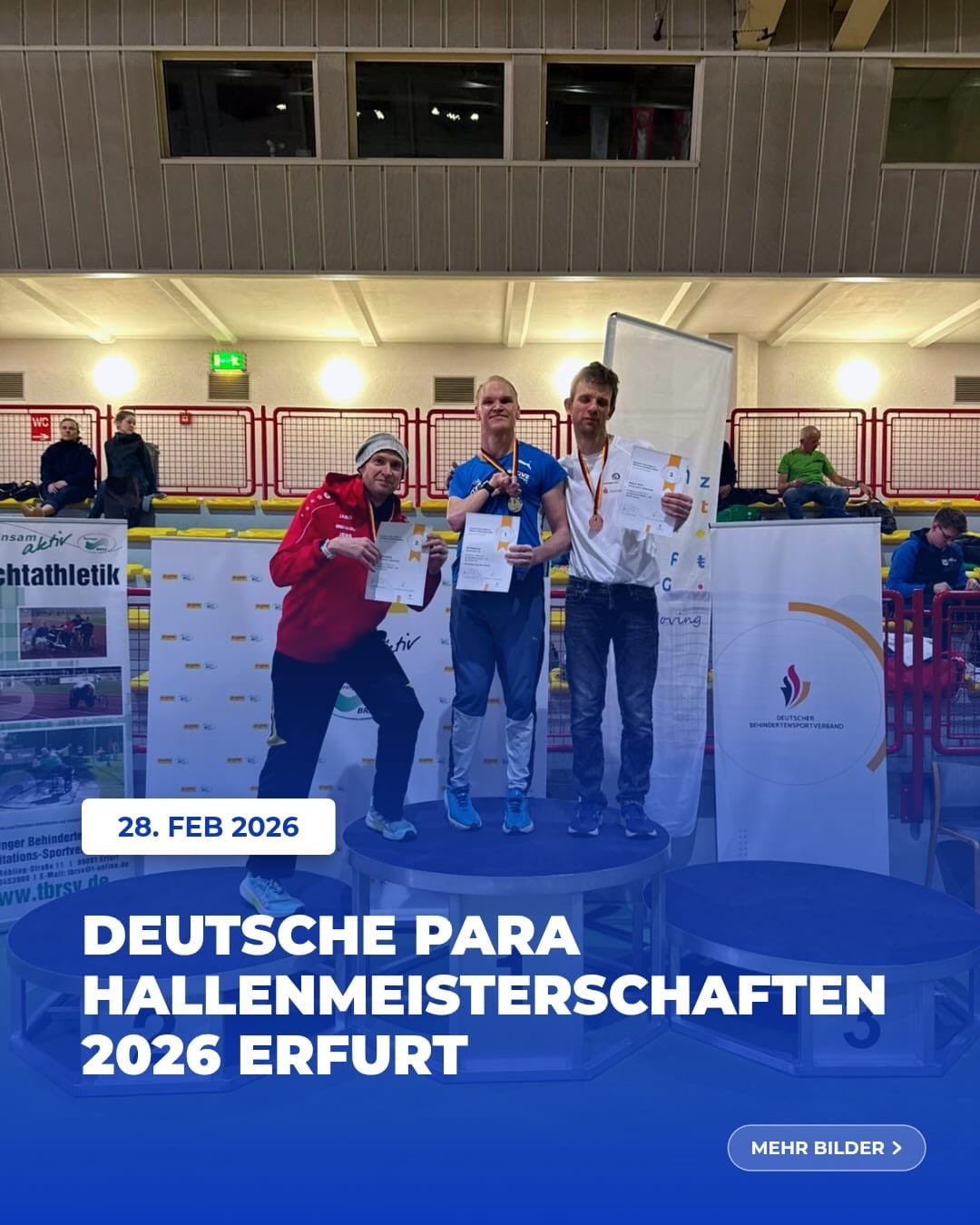 … und der Deutsche Meisterschaftstitel geht nach Osnabrück!
Parallel zu den Deutschen Hallenmeisterschaften in Dortmund fand in Erfurt die Deutschen Hallenmeisterschaften Para statt. Am Start über 1500m unser @otb_osnabrueck Para-Läufer @ulf_phlmn
Ein starker Lauf mit durchgängiger Führungsarbeit von Ulf wurde belohnt. Am Ende konnte er die Ziellinie als erster überqueren. DEUTSCHER MEISTERTITEL 🥇
Ein wahnsinniges Gefühl, wie Ulf nach dem Lauf feststellte.
Wir gratulieren Ulf zum Deutschen Meistertitel! Mach weiter so!
#deutschemeisterschaft #meistertitel #erster #weiterso #parasport
@noz_de @sport_lich_unterwegs @otb_osnabrueck @stadtosnabrueck @stadtsportbund_osnabruck @activesportshoposnabrueck @katharina.poetter dabehrens @nlv_online @dlv_online @benmoellers @pumarunning